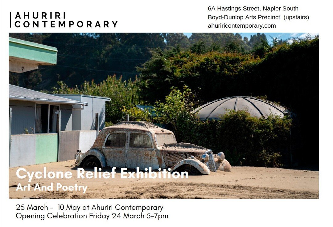 Te Matau-a-Māui Hawkes Bay has experienced devastating flooding leaving many communities isolated, 
livelihoods destroyed and a massive cleanup and repair to infrastructure ahead. 
Ahuriri Contemporary are doing what they can to support efforts by ho
