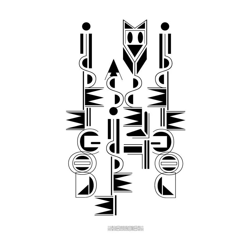 iHCULOCHi AS I SEE MYSELF I SEE GOD Digital Print