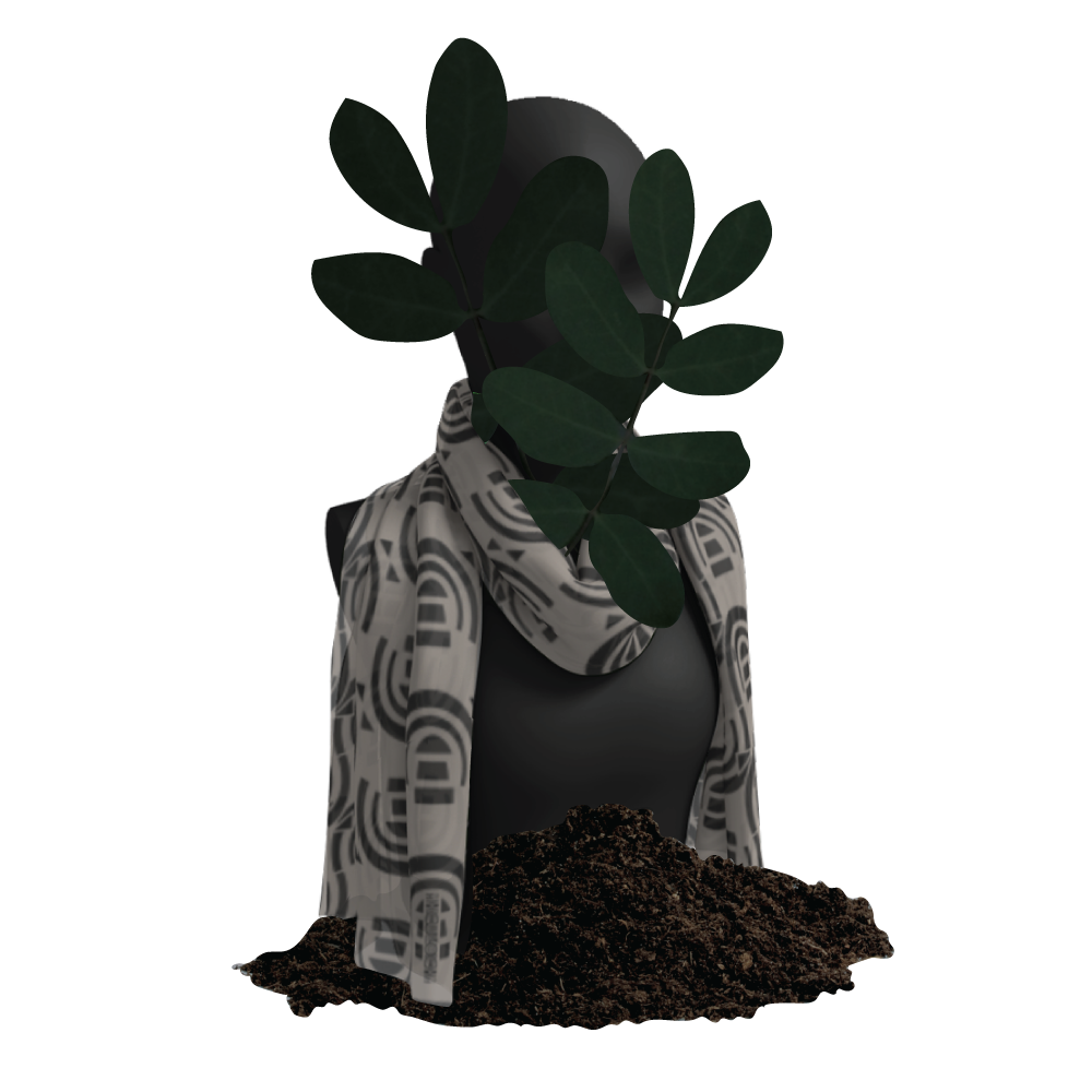 iHCULOCHi Power Long Scarf (mocha)