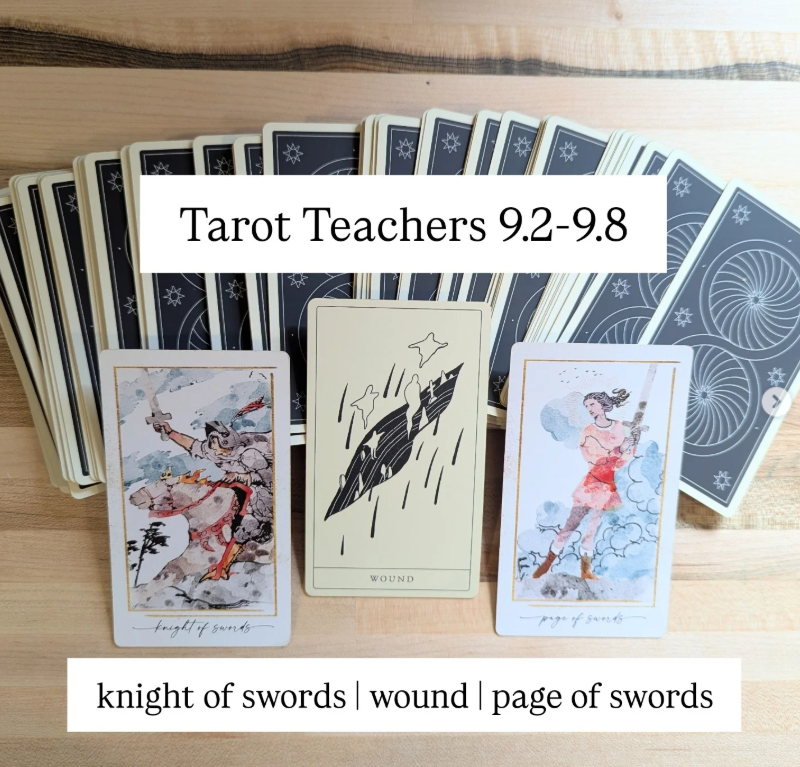 9.2-9.8.2025: Wound, Knight of Swords, & Page of Swords