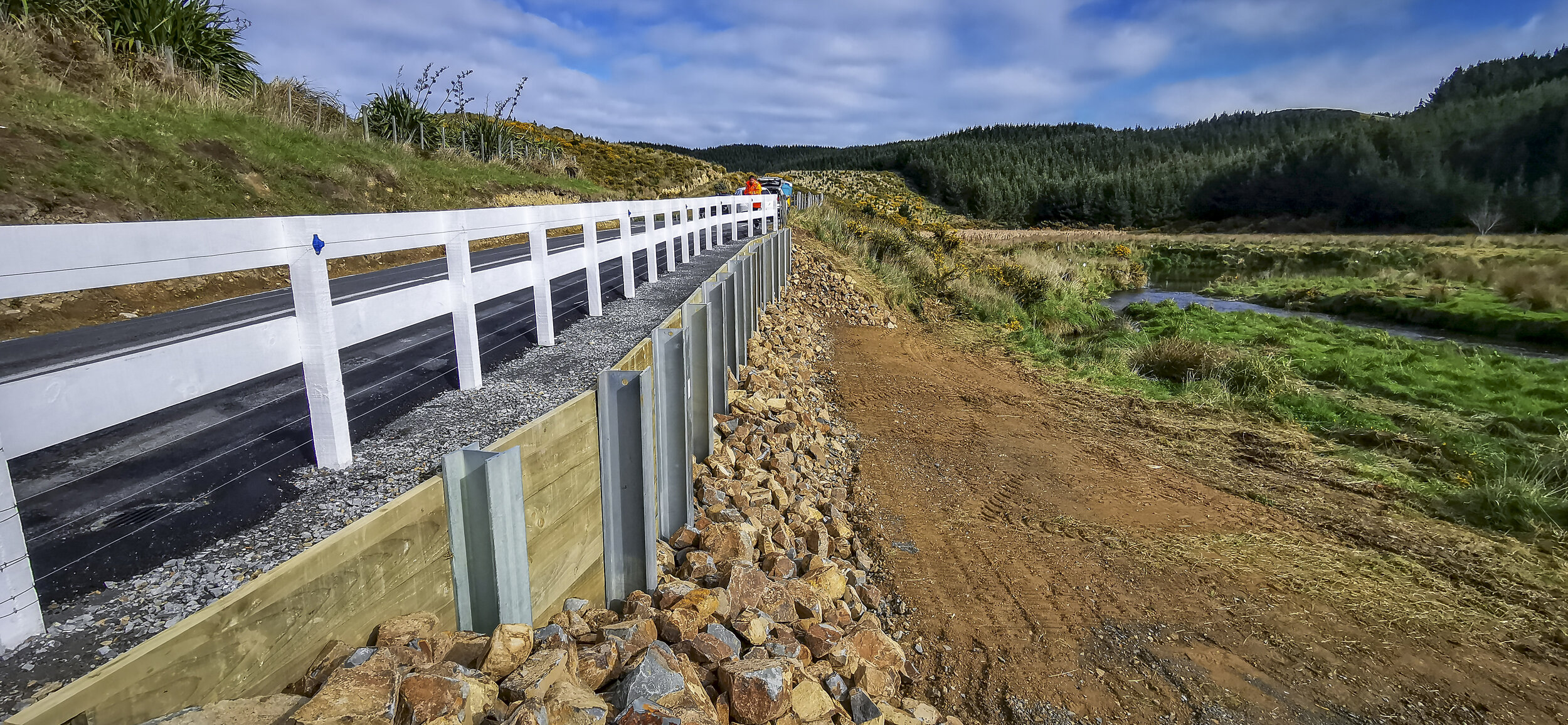 marine works retaining wall