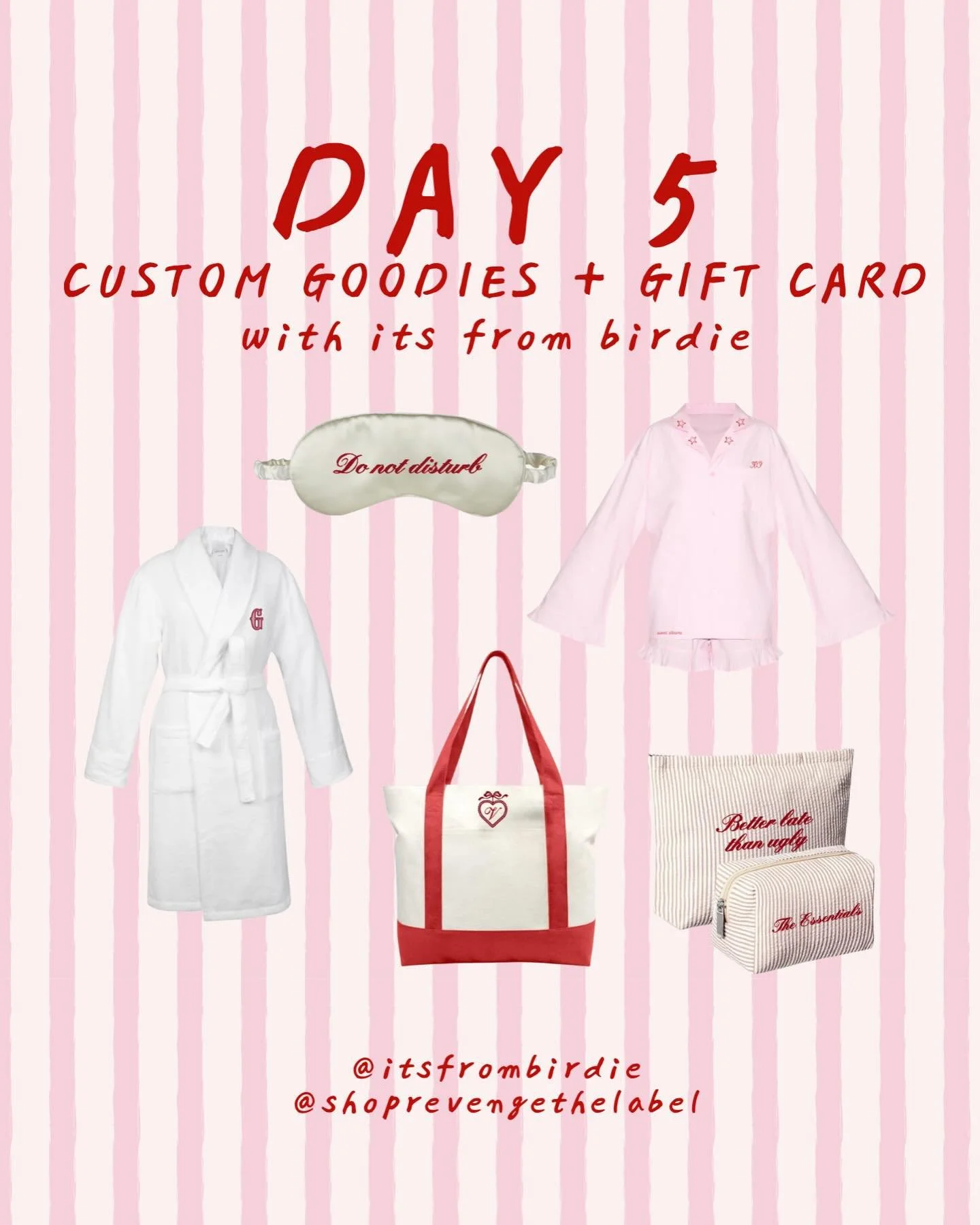 A LITTLE BIRDIE TOLD ME YALL WERE LOOKING FOR A NEW OBSESSION 🕊️🦆👀 REVENGEMAS DAY 5 IS BRINGING IT TO YOU! 

I&rsquo;m so excited for this giveaway because i genuinely want everything in it and am obsessed with this new business (&amp; the owner)!