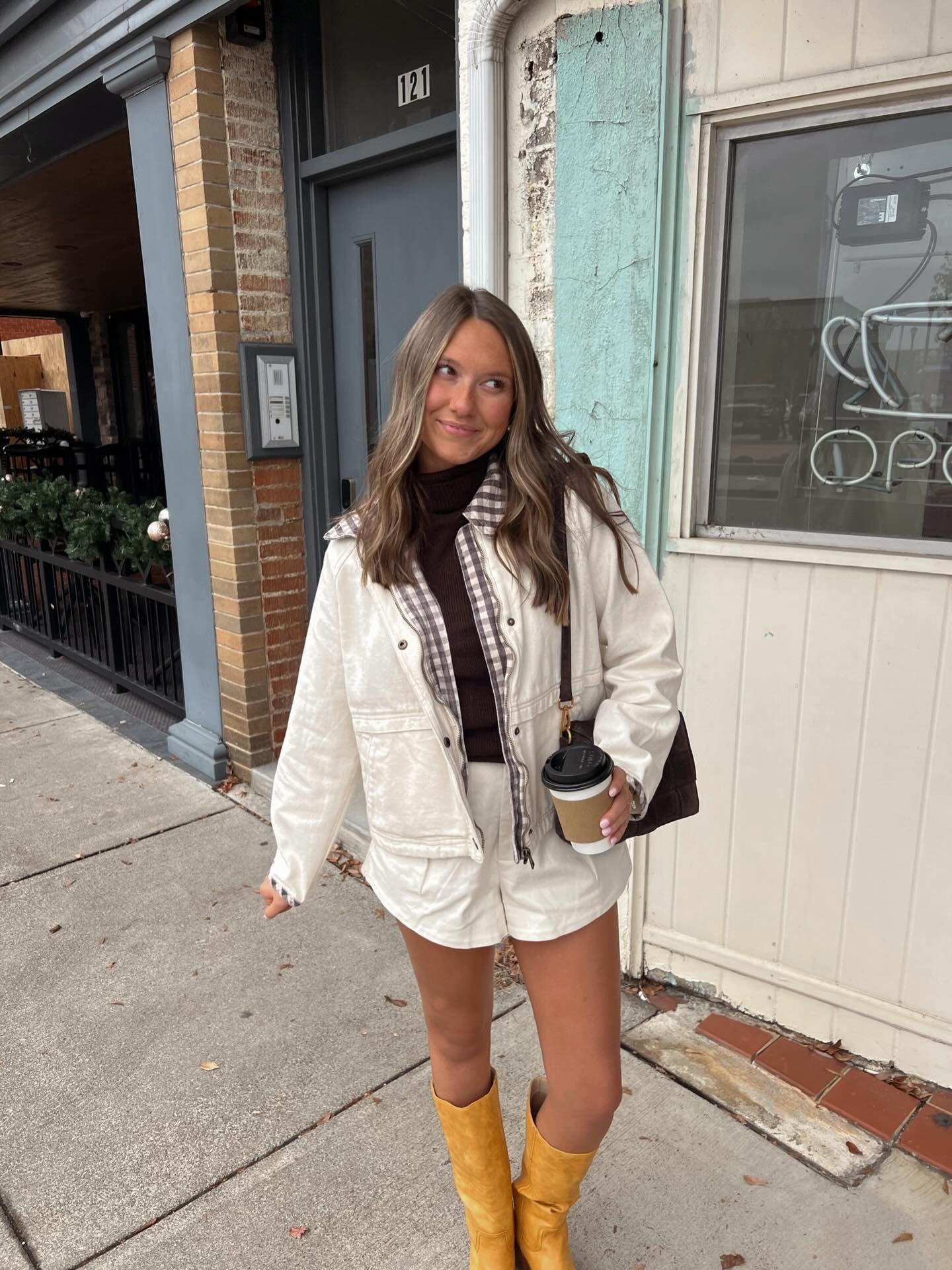 I spy your favorite christmas present!! 🕊️🧣🎄 our &ldquo;raya jacket&rdquo; wants a spot under your tree!