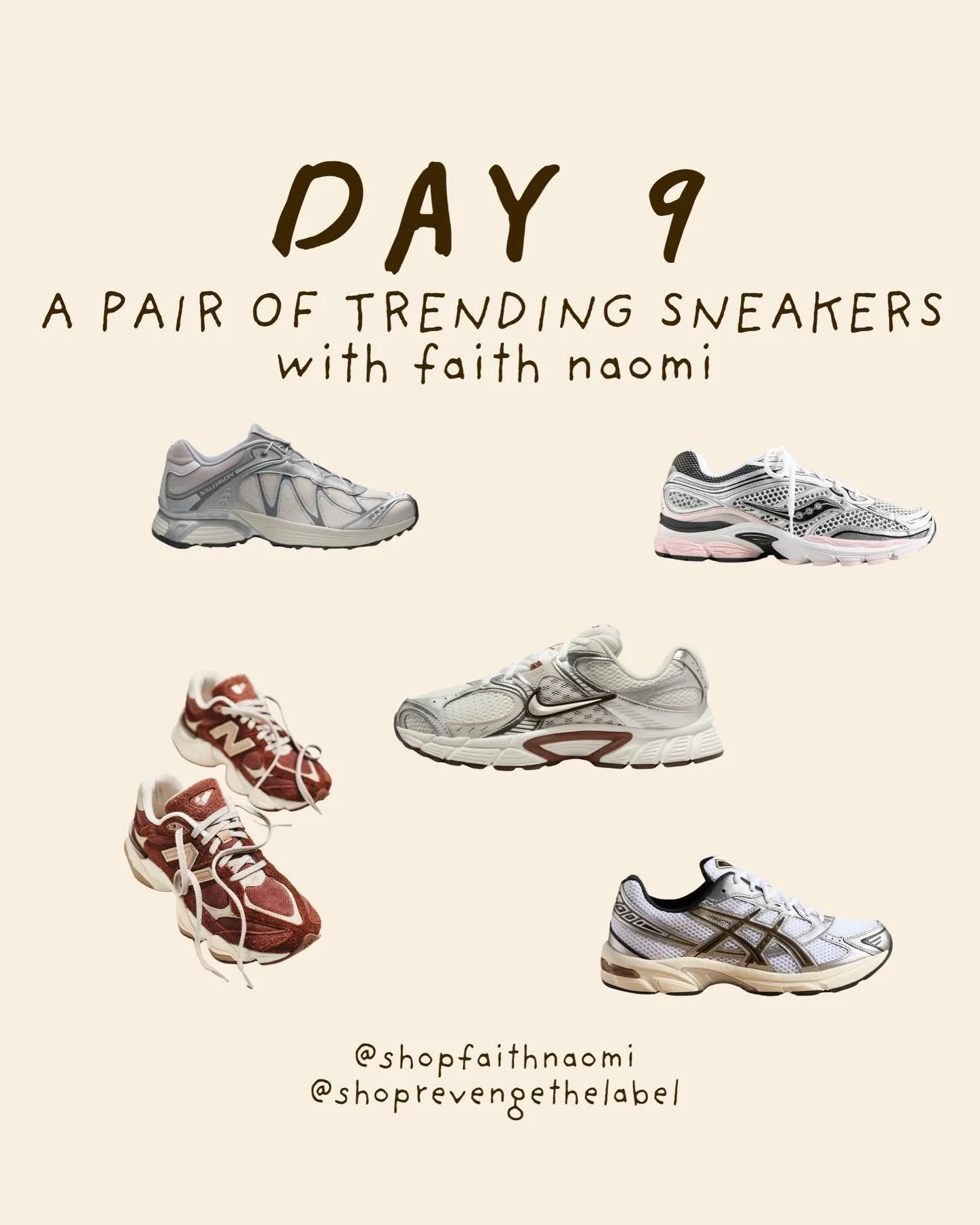 THERE IS NO SUCH THING AS TOO MANY SHOES 👟✨🌟 REVENGEMAS DAY 9 IS HERE TO ADD YOUR COLLECTION!

I&rsquo;m partnering with a fashion icon faith with @shopfaithnaomi !! Obsessed with her and her brand and am so excited to be partnering with her to giv