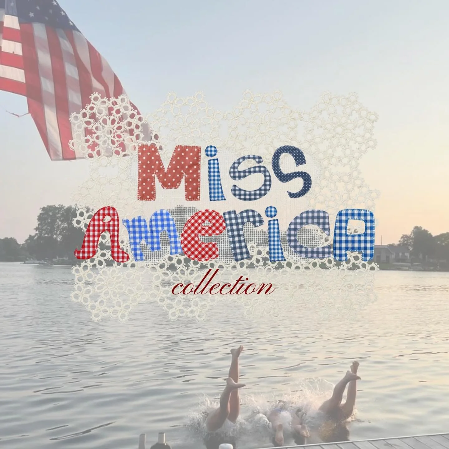 MISS AMERICA IS HERE!!!🇺🇸🐟🛥️ it&rsquo;s an American summer and you need the perfect bikinis, trunks, sweatshirts, &amp; bags!! ready for you to shop!