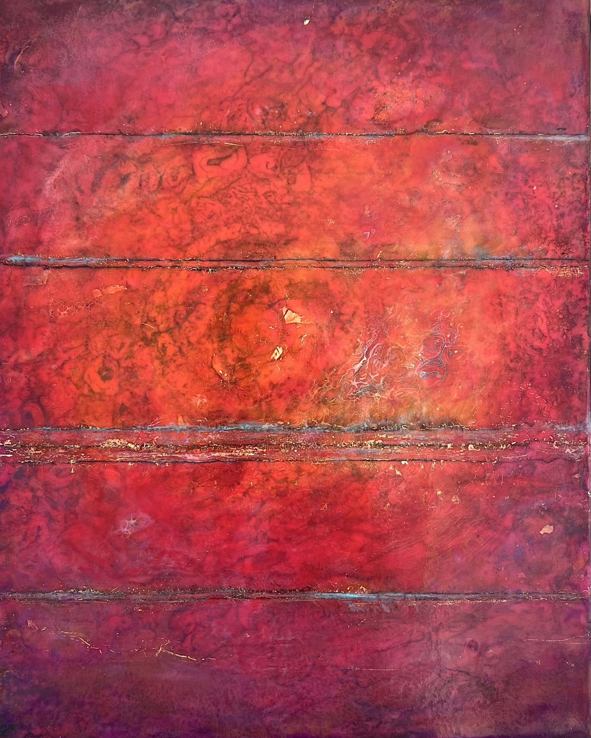 Deanne Palmer__93 Million Miles_51x41cm_encaustic on wood panel.environmental art