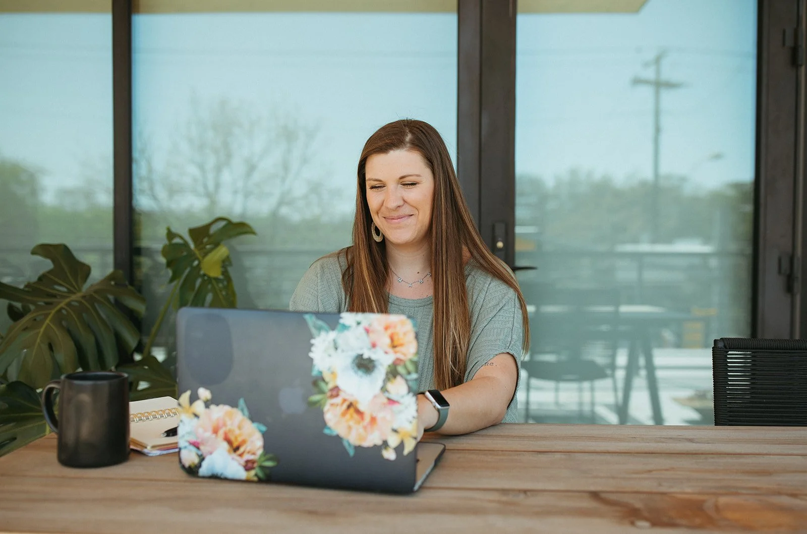 A picture of brand designer working on a brand