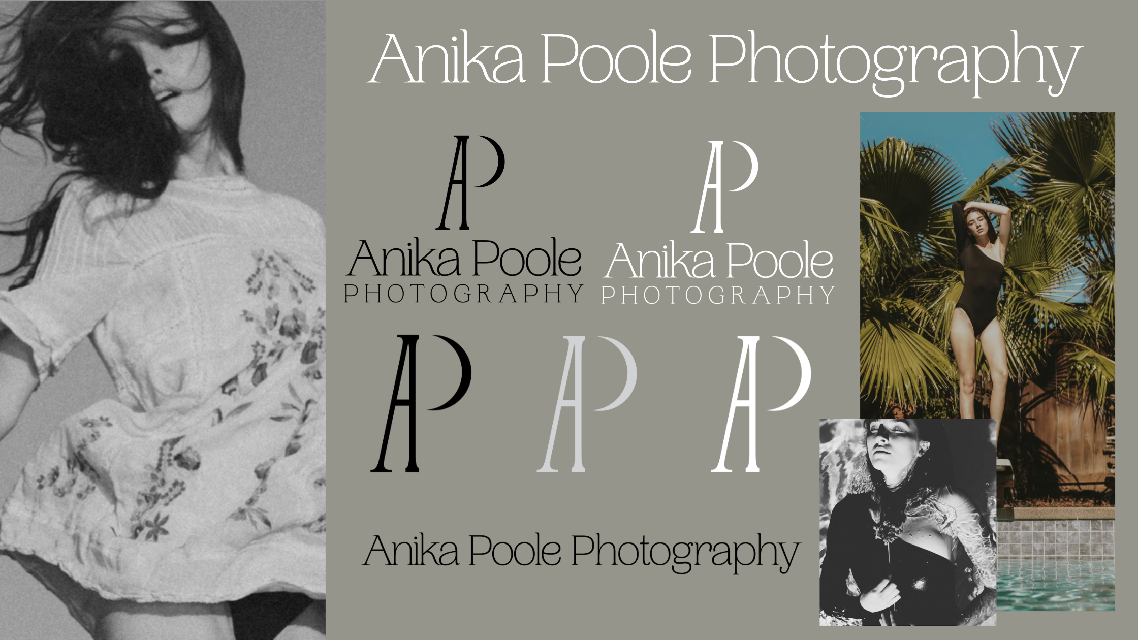 Creative business branding example with elevated logo, color palette, and visual identity for photographers.