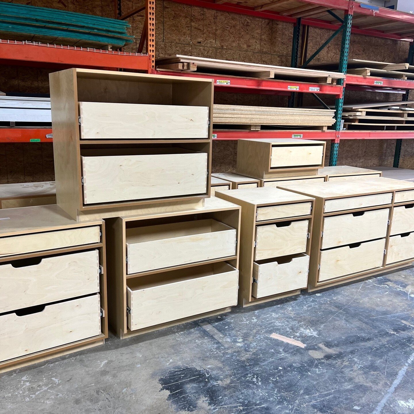 Custom cabinets coming right up! Can't wait to reveal the final product soon 

We did a lot of lower cabinets with drawers to make them fully usable. We don't have the layout with our window locations for many upper cabinets so had to make the lowers