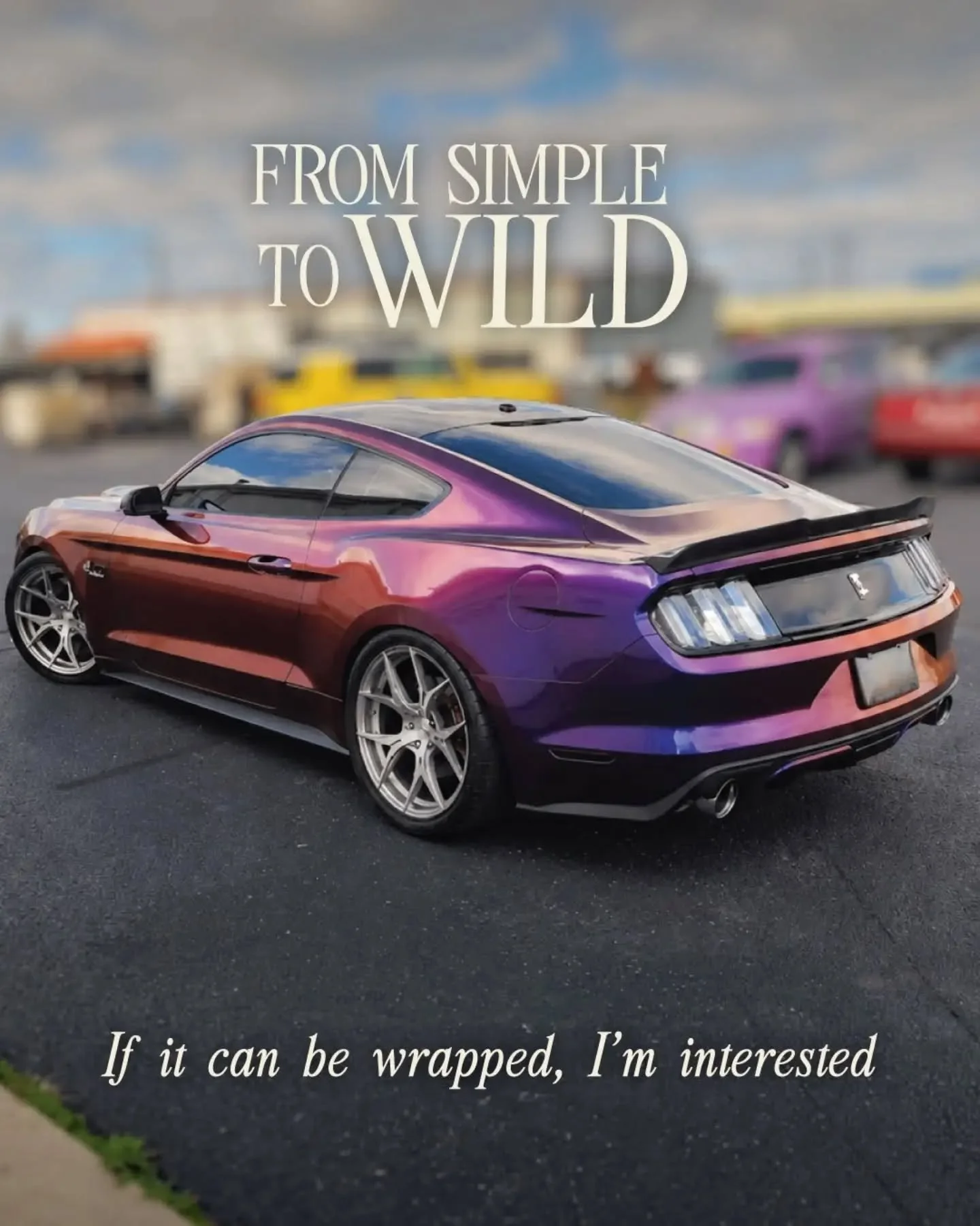 From a small detail to your wildest idea.
Decals, stripes, color changes, custom graphics, full wraps &mdash; and plenty of things that aren&rsquo;t cars at all.
If vinyl will stick to it, I&rsquo;m interested.
What would you wrap?
&bull;
Vehicle Wra