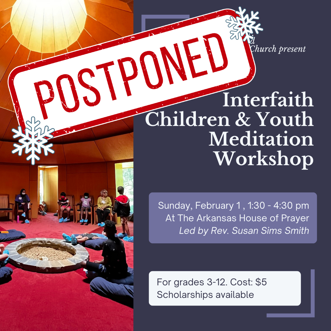 POSTPONED: Interfaith Children &amp; Youth Meditation Workshop