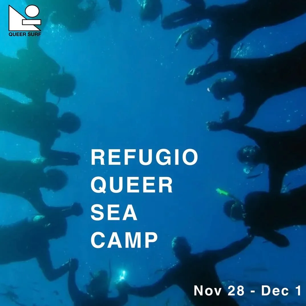 UPDATE: Due to rain reschedule of Refugio Sea camp to Nov 28-Dec 1, spots have opened up! Complete application at link in bio to join us🪼

Refugio Queer Sea Camp @ Chumash Marine Sanctuary, Santa Barbara Nov 28-Dec 1 

A free queer sea/surf camp for