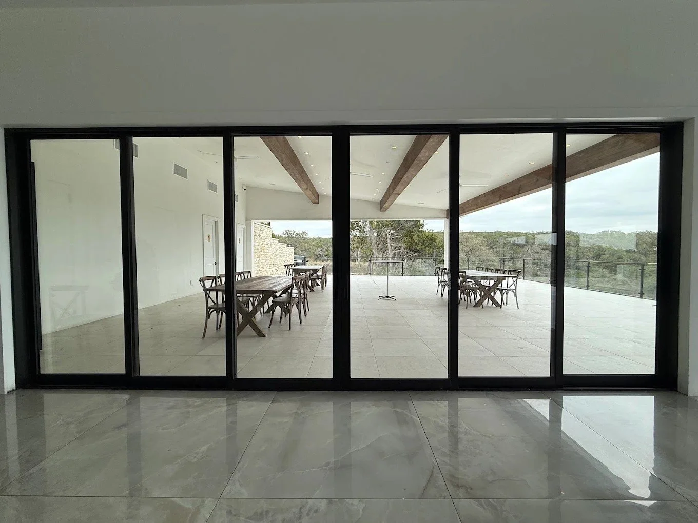 Patio slider insulated low-e glass replacement in San Antonio, Texas