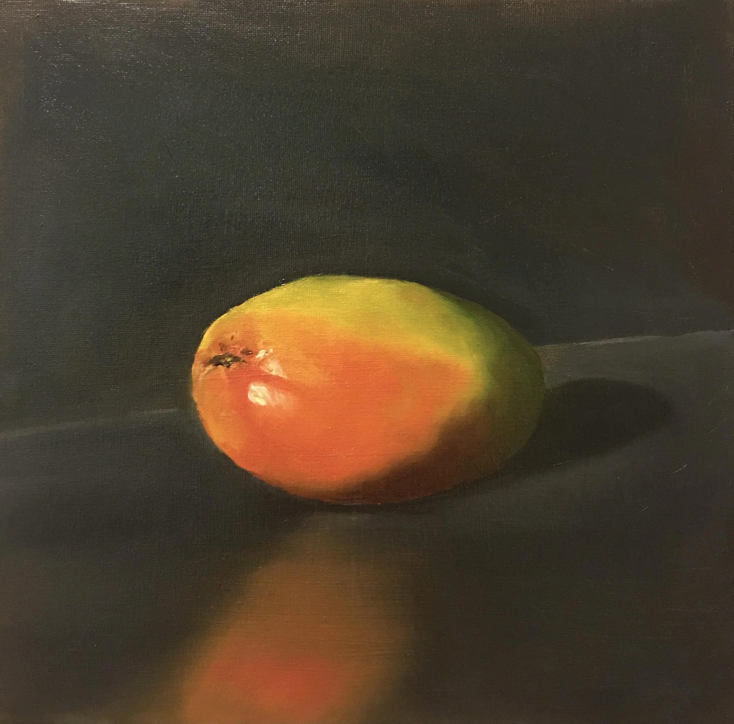 Mango, oil on canvas, 12 x 12 inches, $500