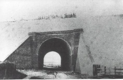  Springvale bridge under construction, 1865 