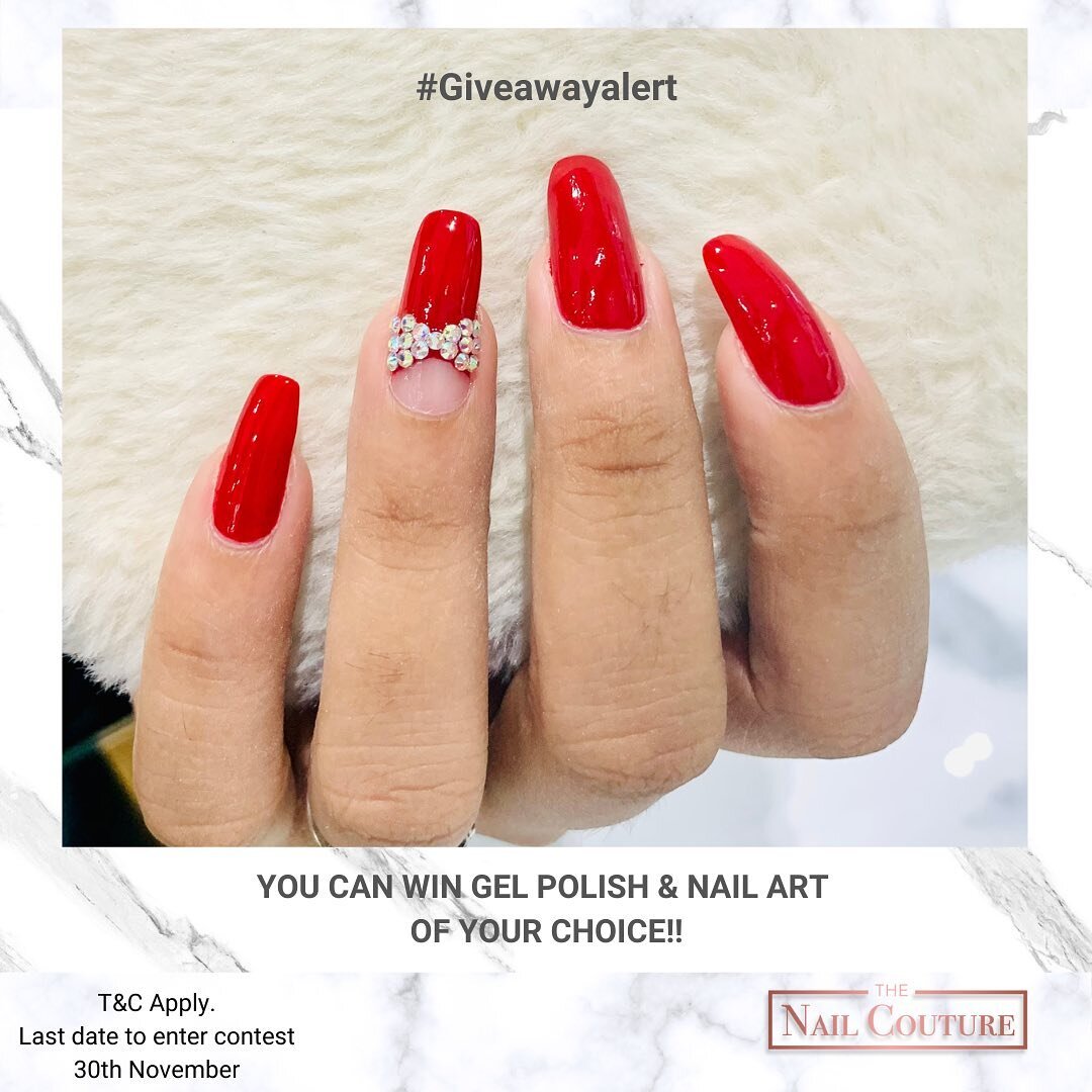 🚨Giveaway Alert 🚨 💅

Follow the rules and 2 Ladies stand a chance to win a Premiem gel manicure service at our non-toxic nail salon ! 
**It is only valid for Bangalore residents since it will be in-person service.

Winning service for 1st lucky wi