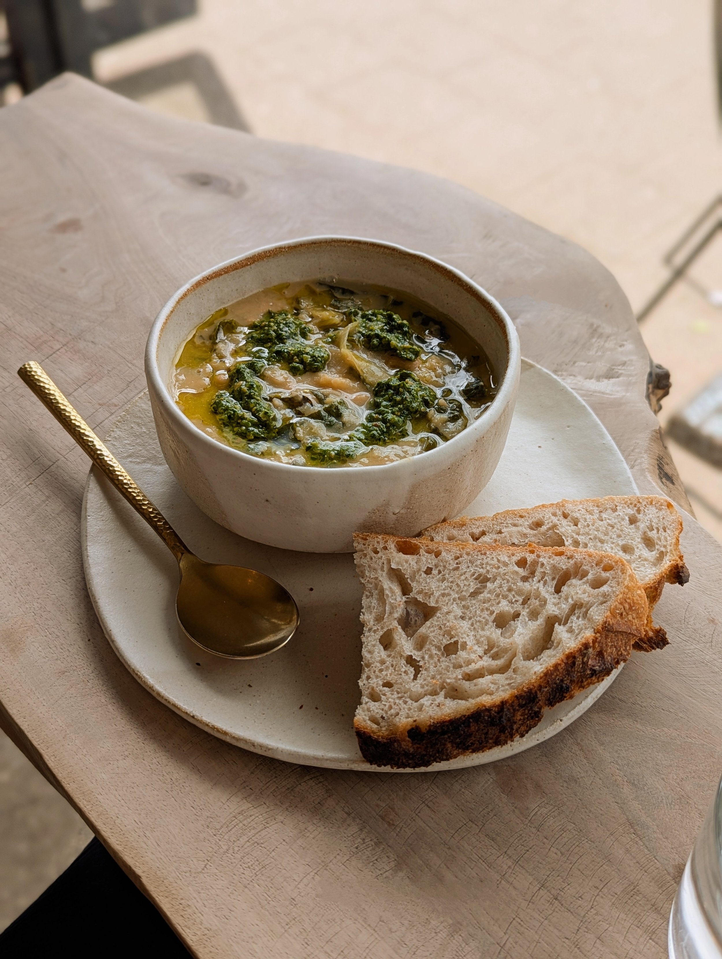 Miso cannelini bean soup