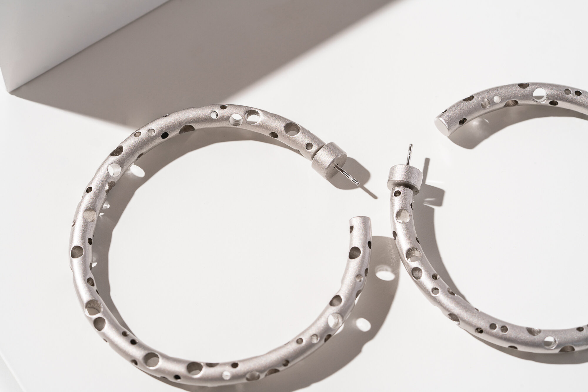 Whole Earrings in White Gold