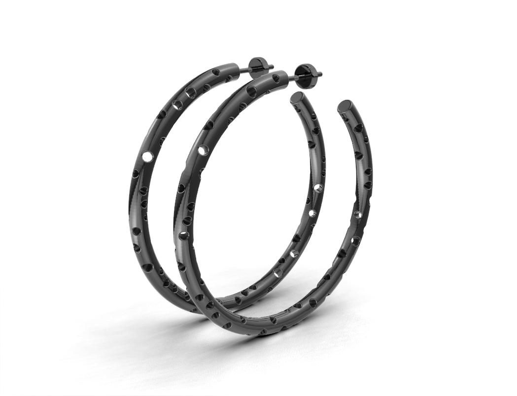 Herice Hoop Charcoal Gray