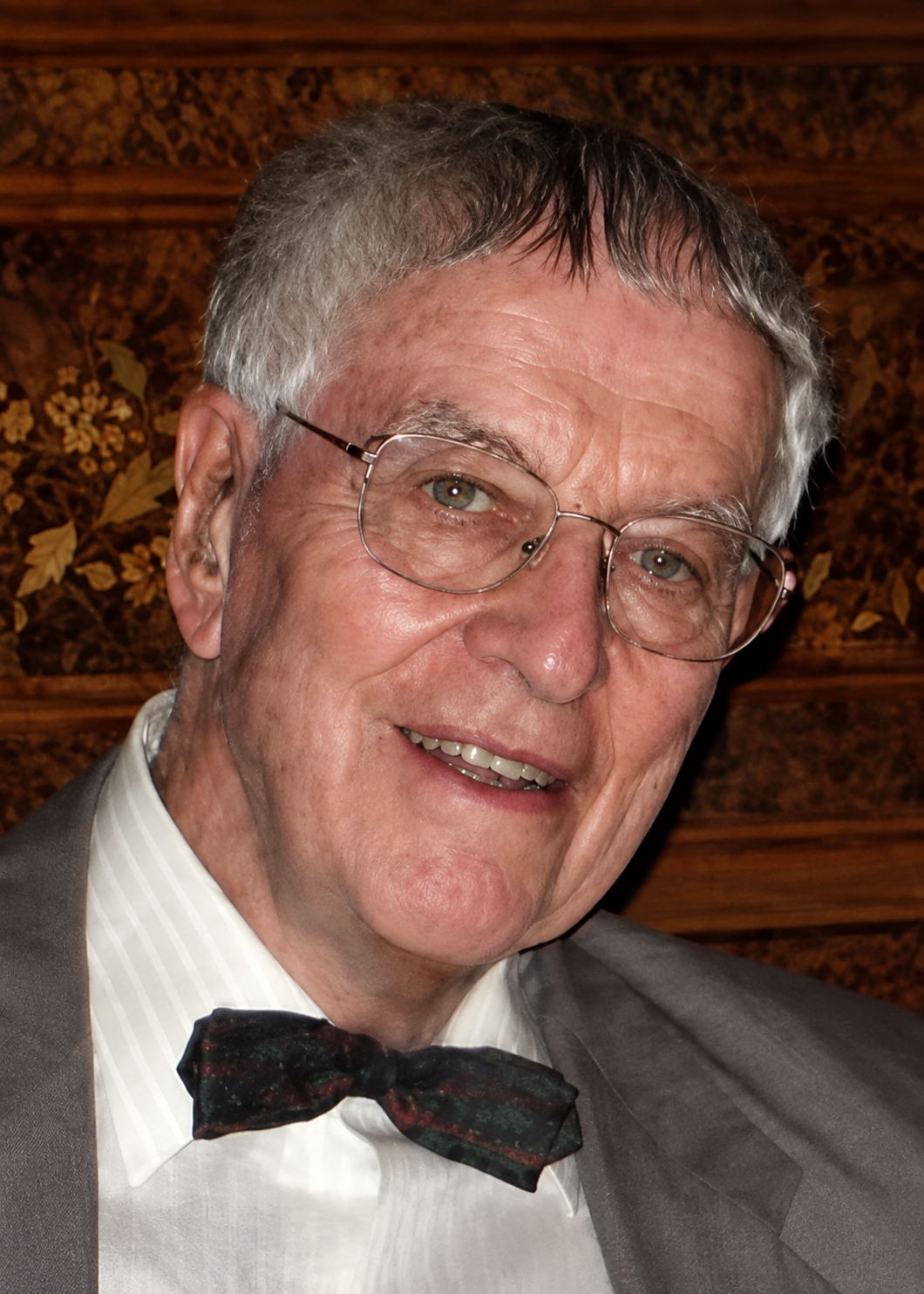 A picture of Earle F. Zeigler wearing a bowtie.