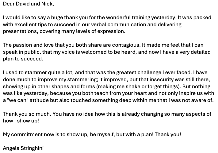 Unlock Your Voice Letter