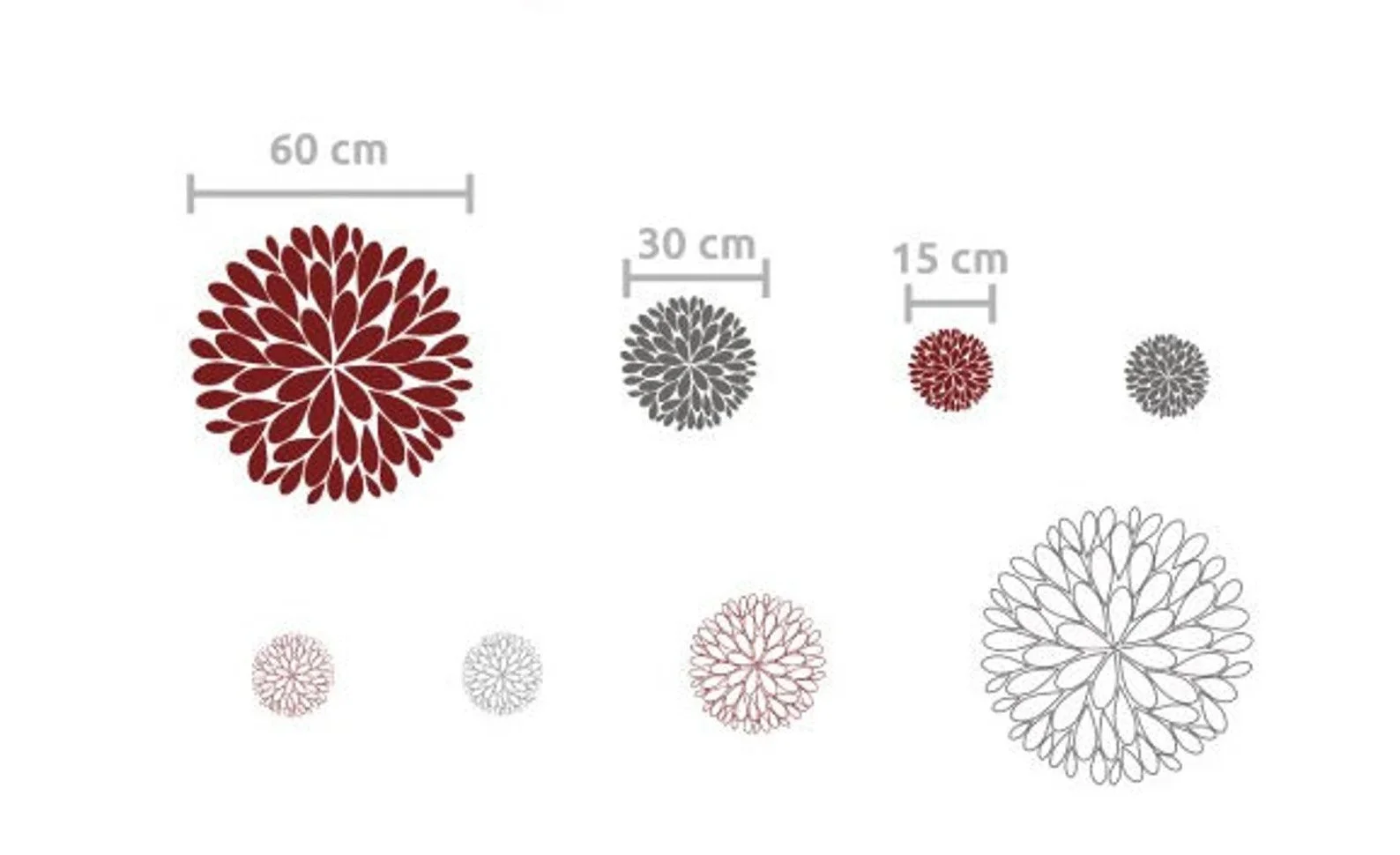 6 Abstract Flowers Vinyl Decal:Sticker7-Cuting-edge-Installations-Vinyl-Stickers.jpg