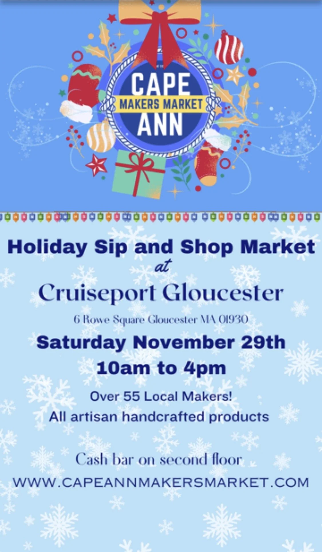 Holiday Sip and Shop