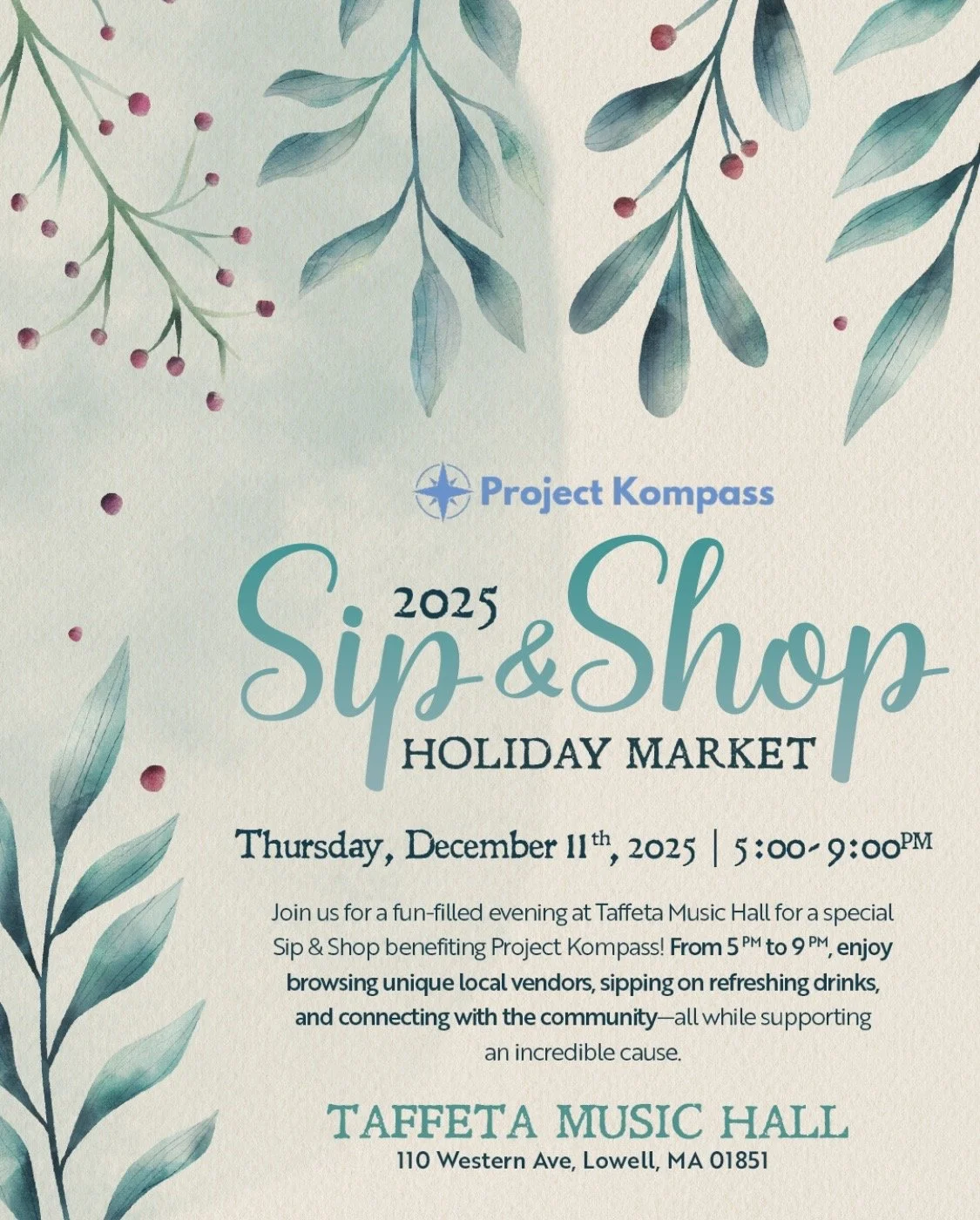 Sip and Shop Holiday Market 