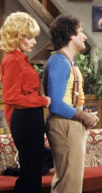 Ilene as an exploding space alien on "Mork and Mindy."