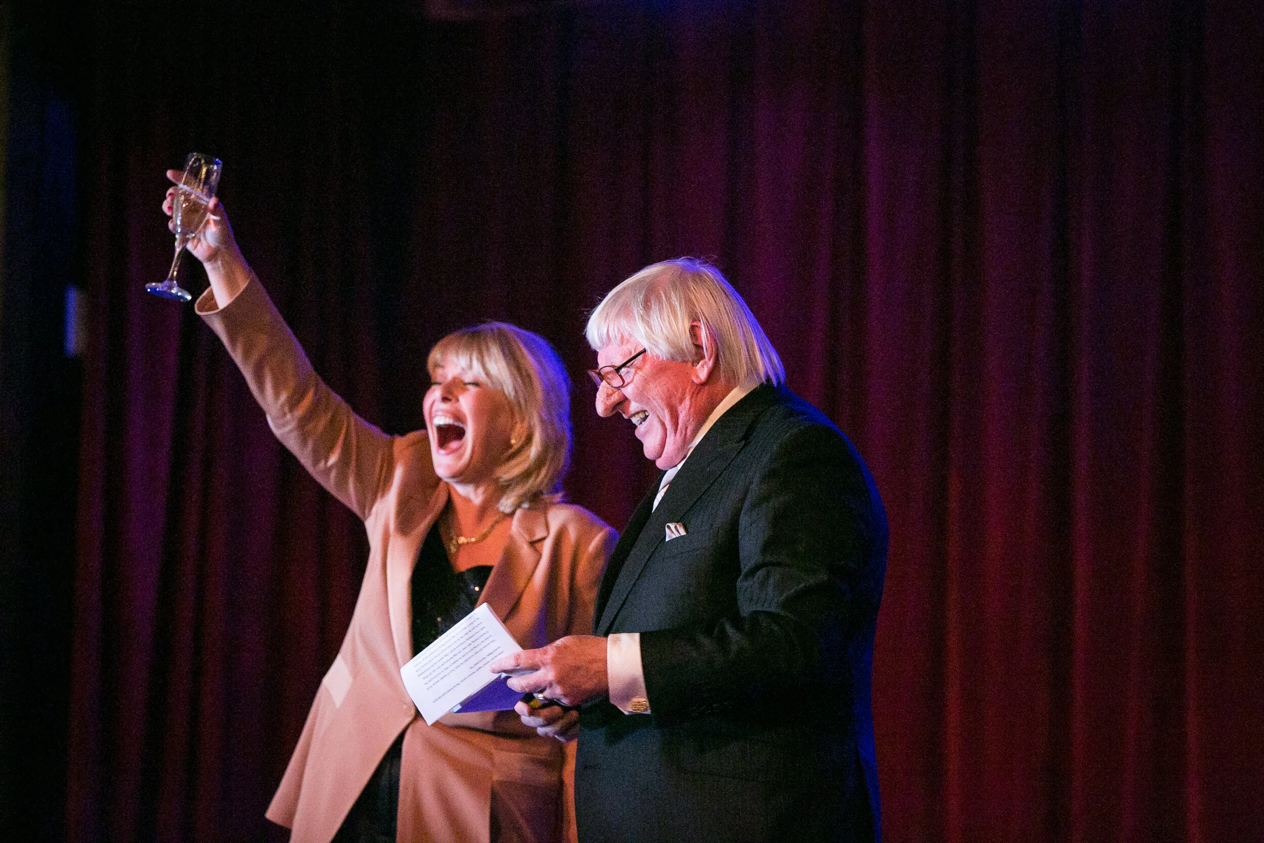 Toasting Nikka and Dan (Nikka's husband).