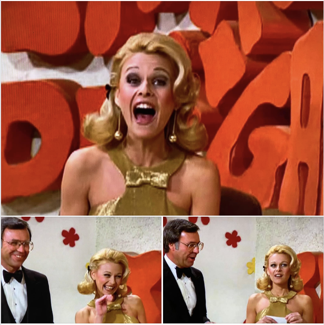 Ilene as Dating Game bachelorette on a great episode of "Laverne and Shirley." Here with the original host, Jim Lange.