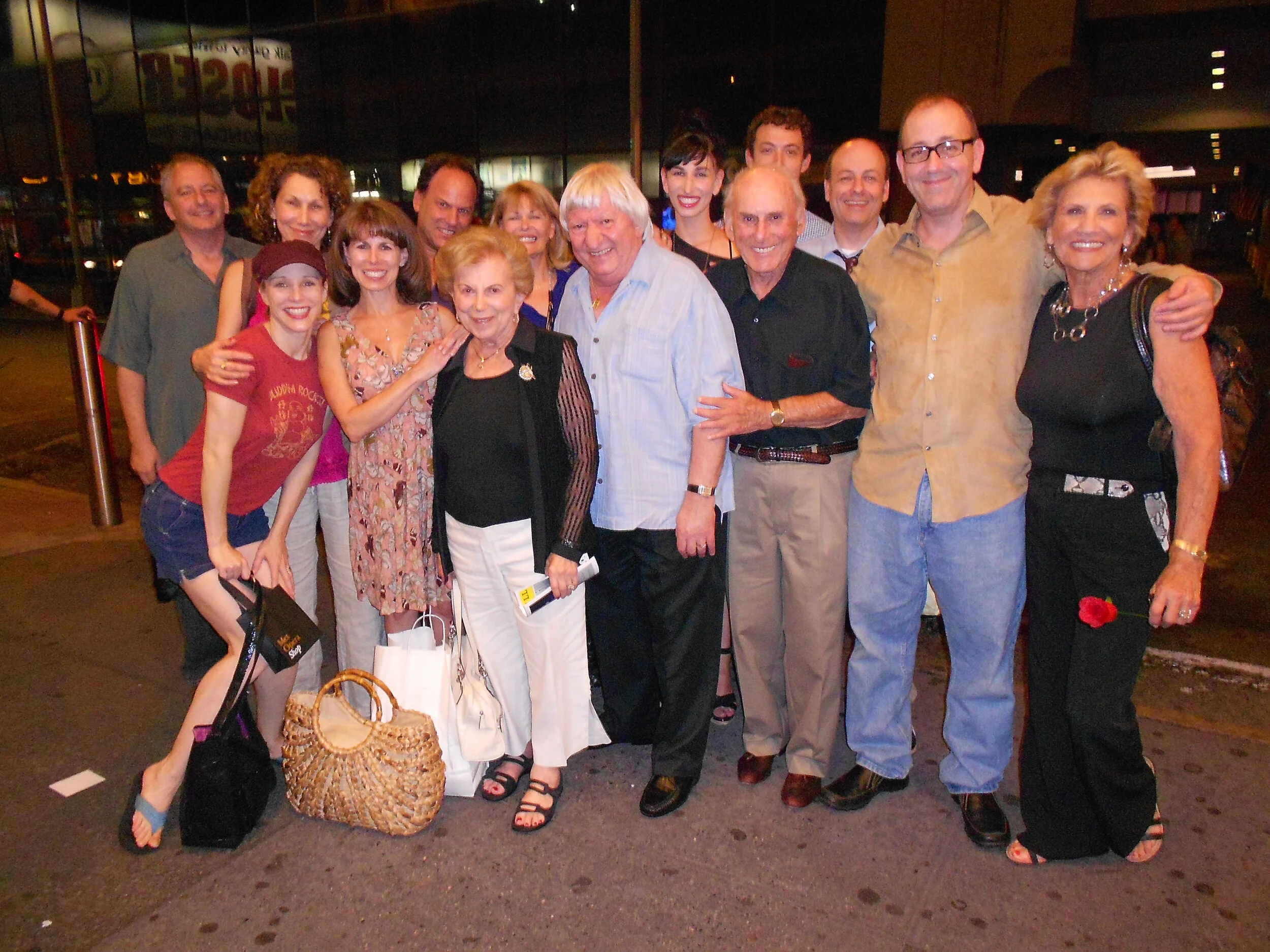 all the Graffs (and Charlotte d'Amboise) after a performance of "Chicago"