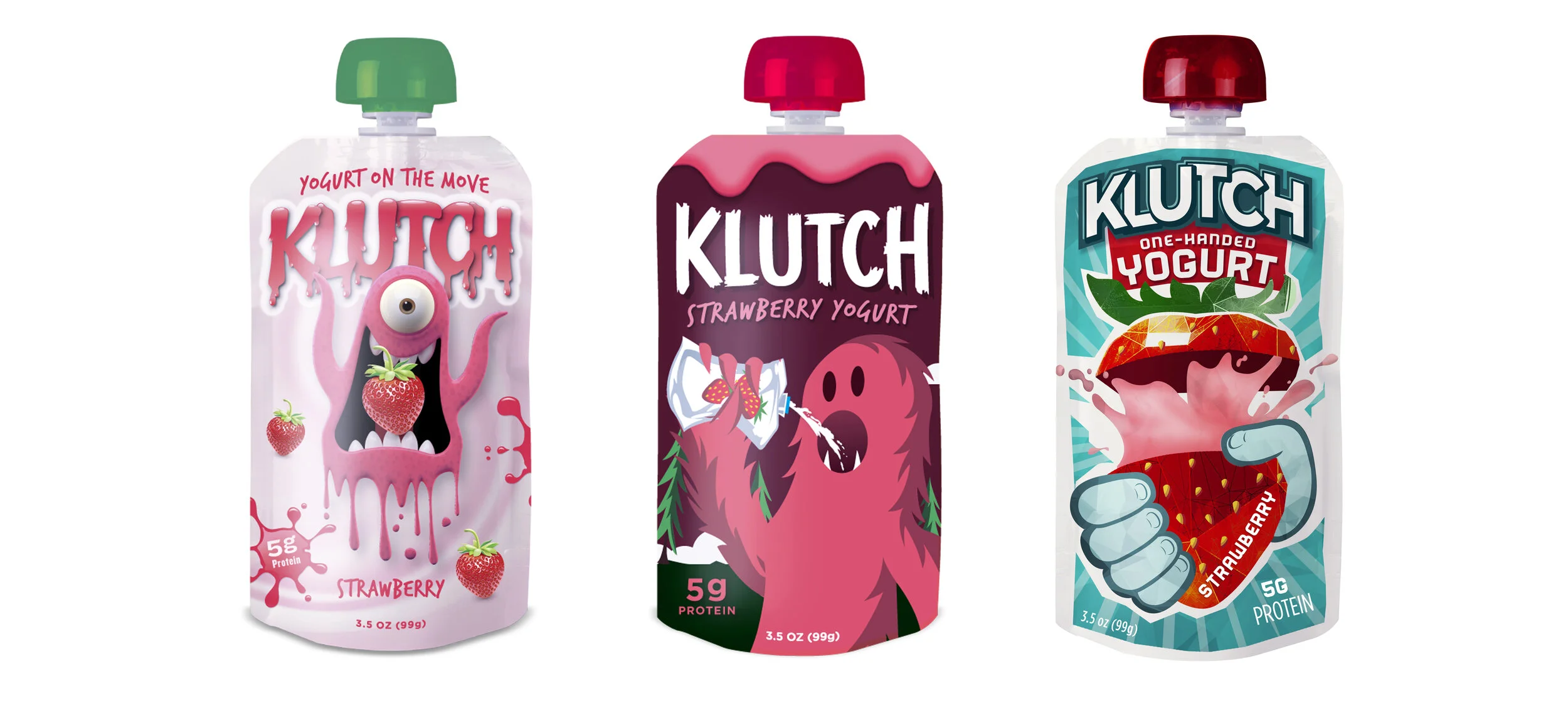 Pre-teen kids one-handed yogurt snacks-top concepts