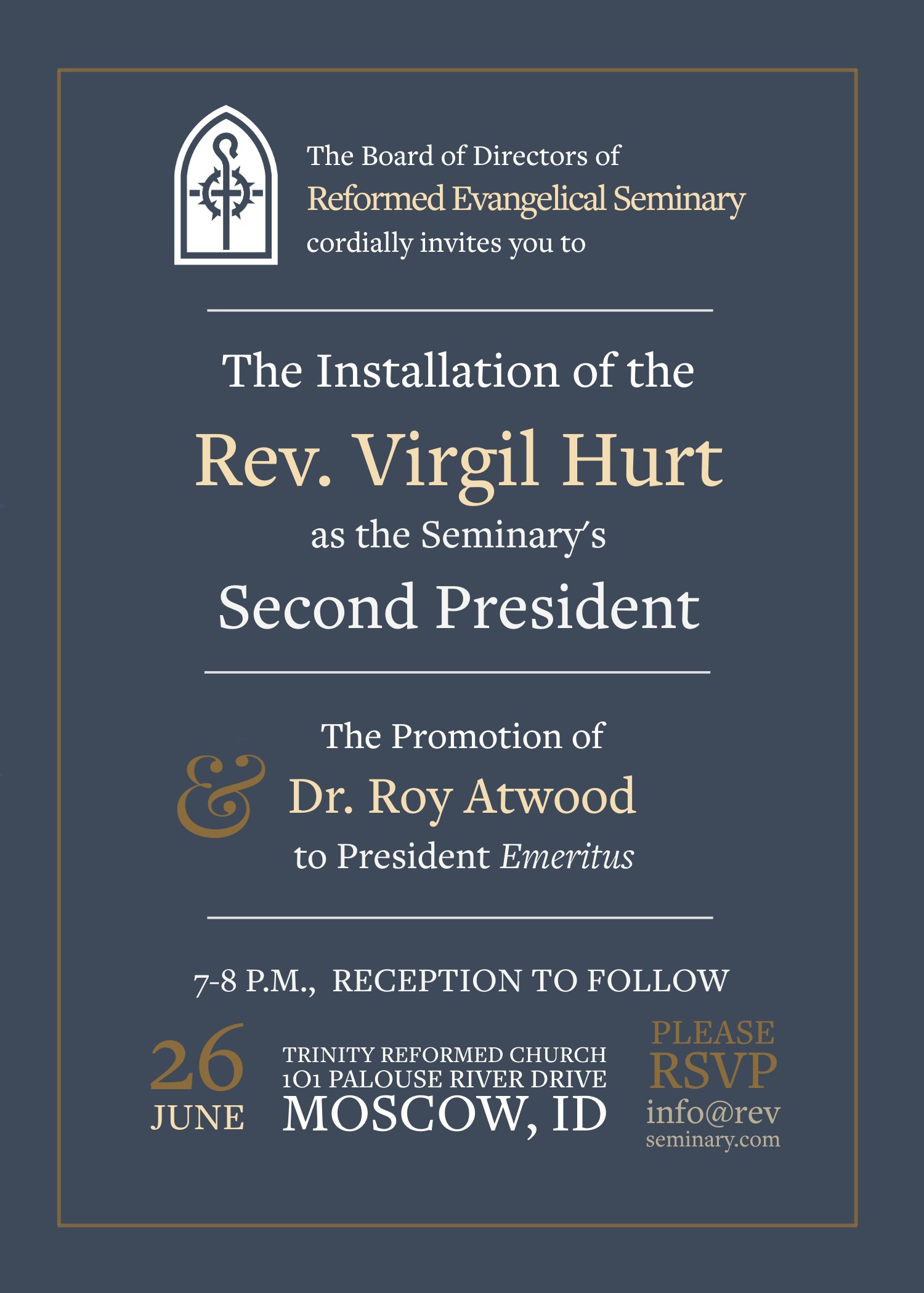 Installation of Pastor Hurt as 2nd President
