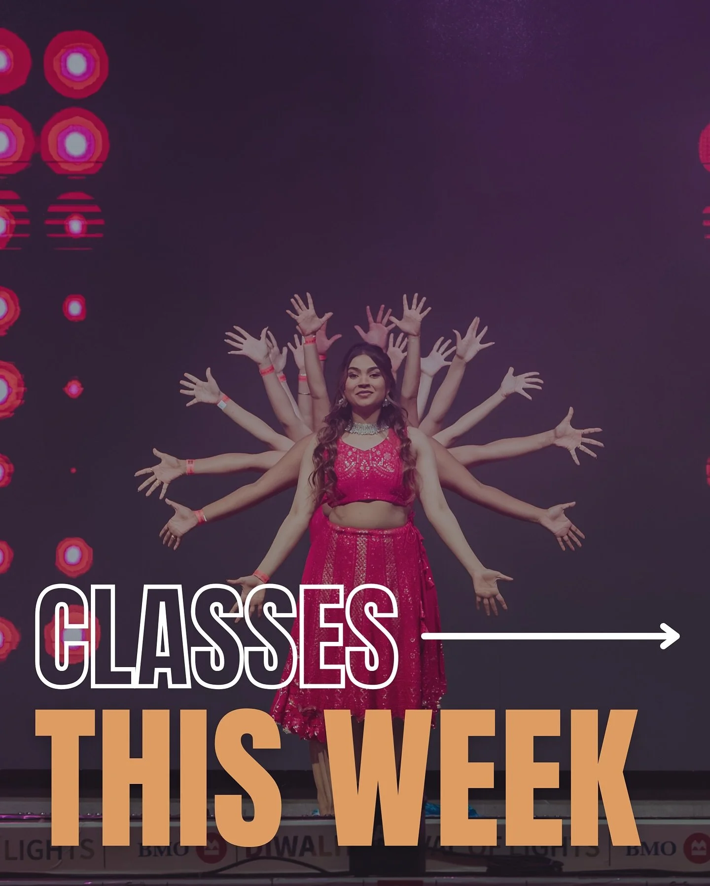💃🏽CLASSES THIS WEEK (SEPT 8-14)💃🏽
📌Ladies Style Bachata Program
📌Bollywood Program
📌Salsa & Bachata Program
📌Bhangra Open House
See you in the studio 🤩