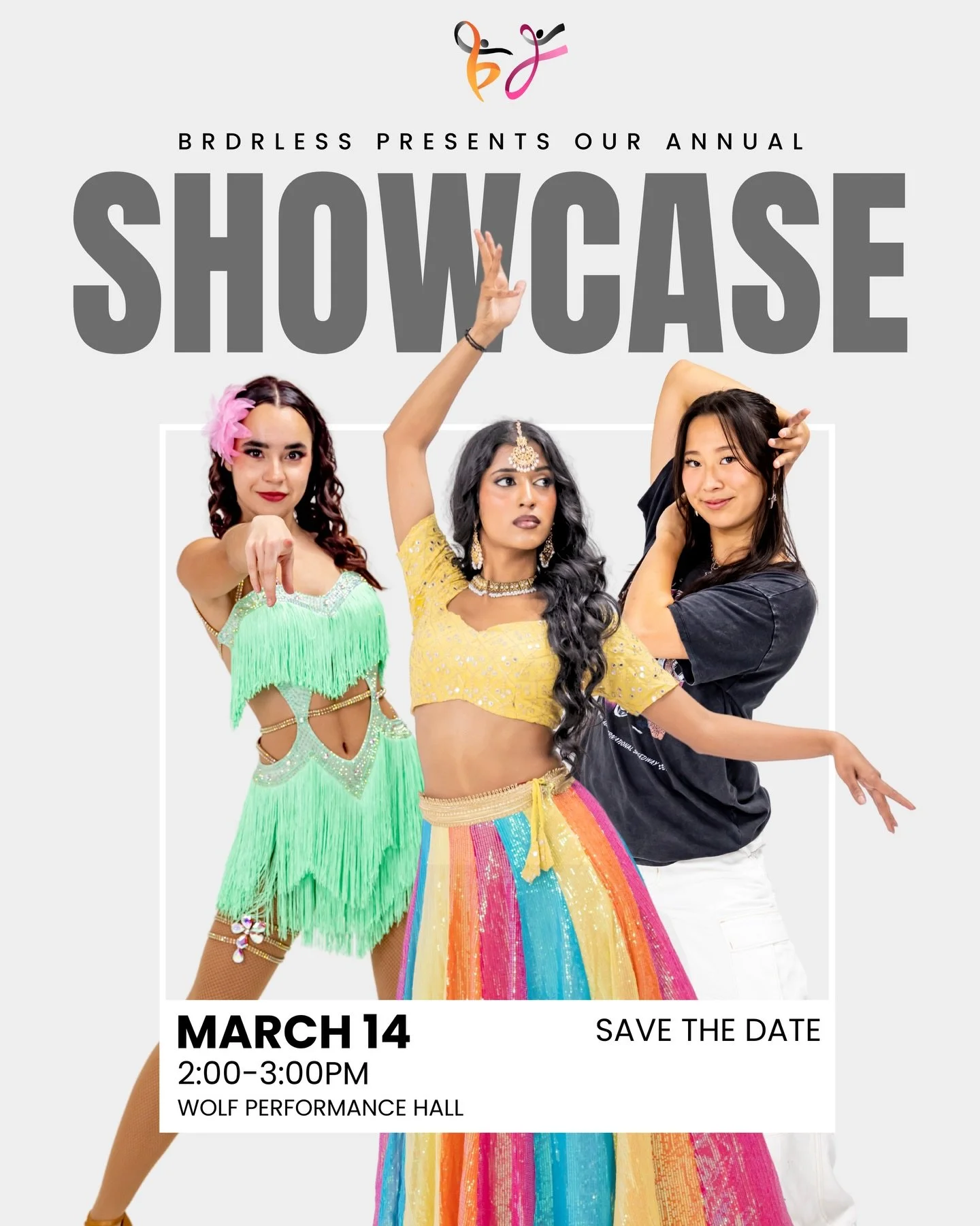 ✨BRDRLESS SHOWCASE SUN, MAR 14 @ 2:00PM ✨

TICKETS LIVE NOW!!

Join us at the Wolf Performance Hall in London ON for BRDRLESS Dance showcase! We are bringing incredible performances to the stage to give you a worldly experience of different cultures.
