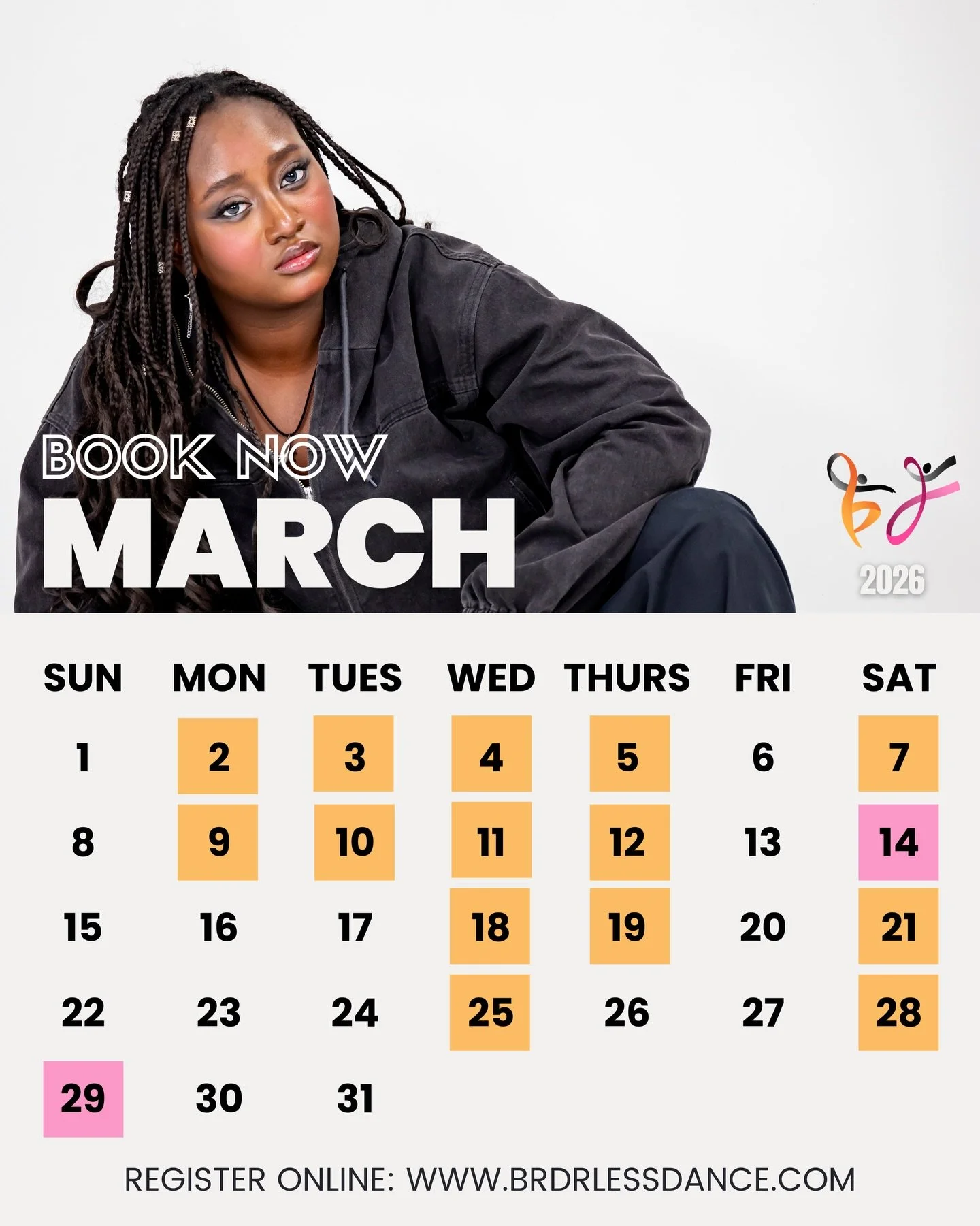 💫MARCH CALENDAR IS HERE💫

📌BACHATA
📌BOLLYWOOD
📌BHANGRA
📌SHOWCASE
📌AUDITIONS

✨Register for classes now! See you in the studio✨