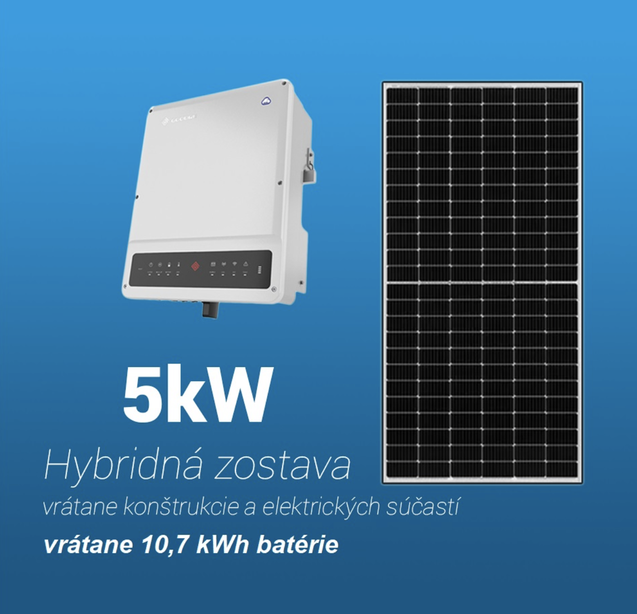 FV elektráreň 5,1kWp s 10,7 kWh batériou