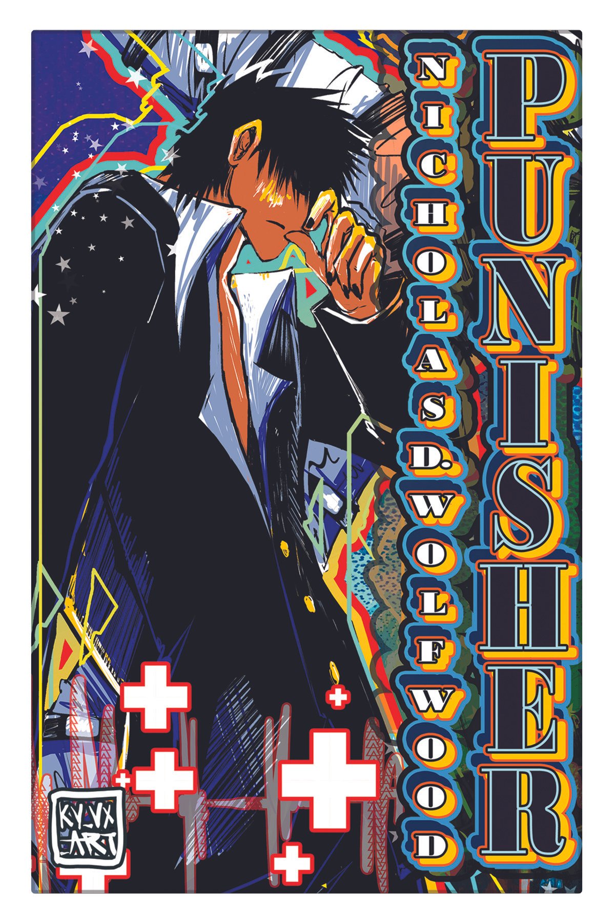 Wolfwood the Punisher Print, Trigun