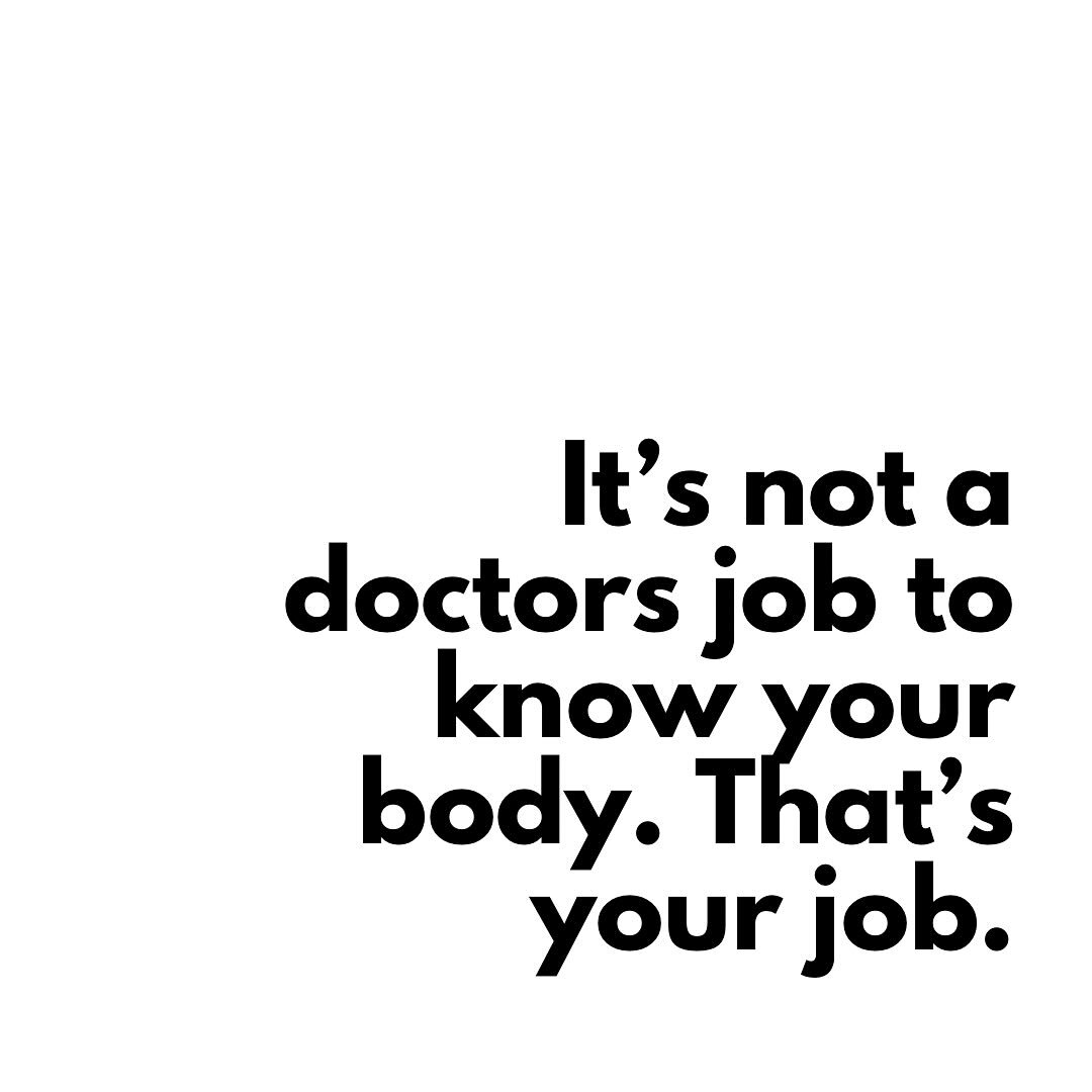 TRUTH BOMB 💣 Honestly, I feel sorry for our doctors. They&rsquo;ve been given an impossible task of being the saviour to our broken society and broken connection to our bodies. We expect to be able to communicate an, often jumbled, collection of sym