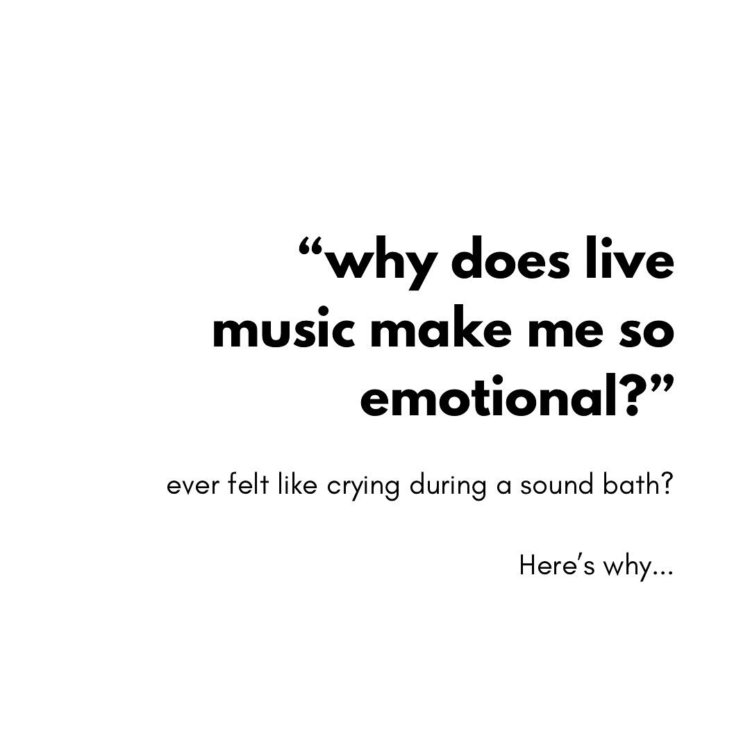 Ever cried in a sound bath or at a music concert? It&rsquo;s because live music is allowing you to process your emotions&hellip; it&rsquo;s literally medicine for your brain and mind 🎧🙌🙏 here&rsquo;s why ⤴️ #newscientist #music #soundhealer #sound