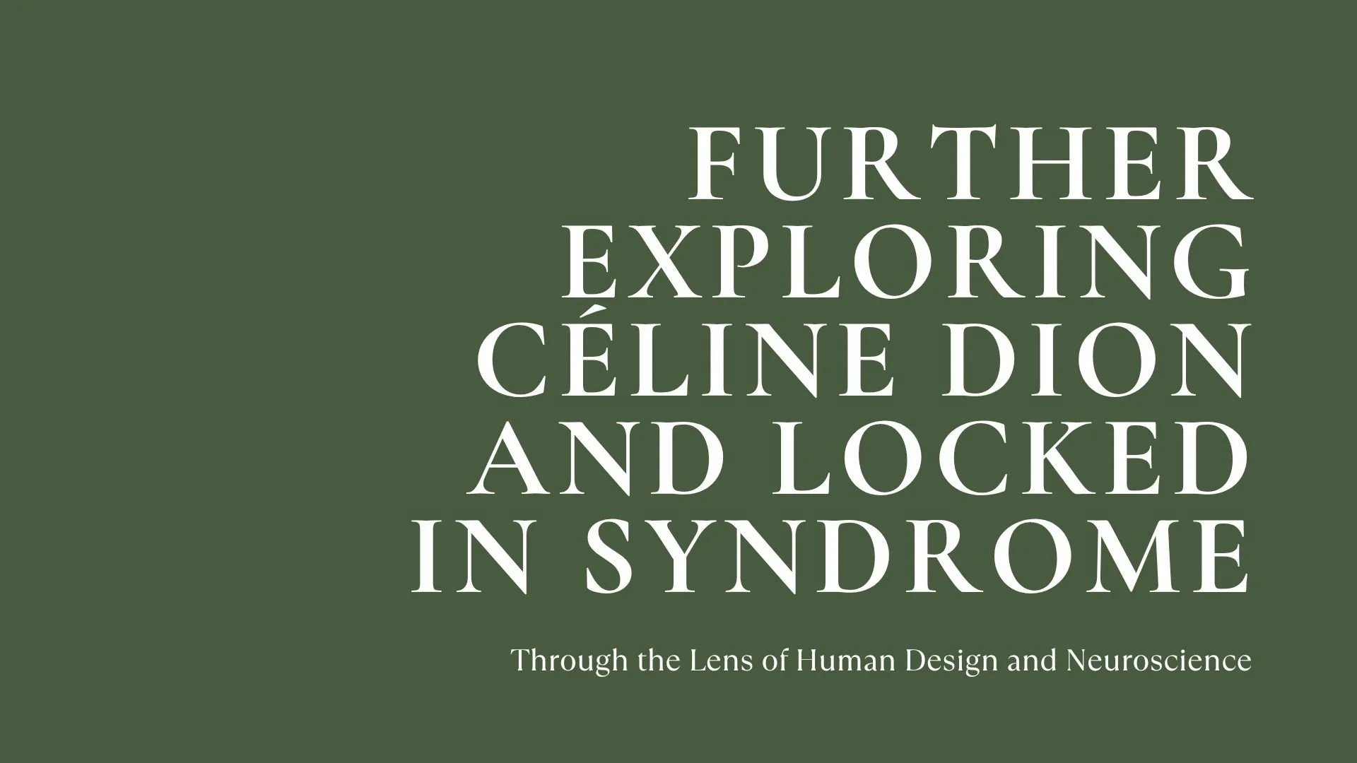 Did Céline Dion's nervous system break when René died?
