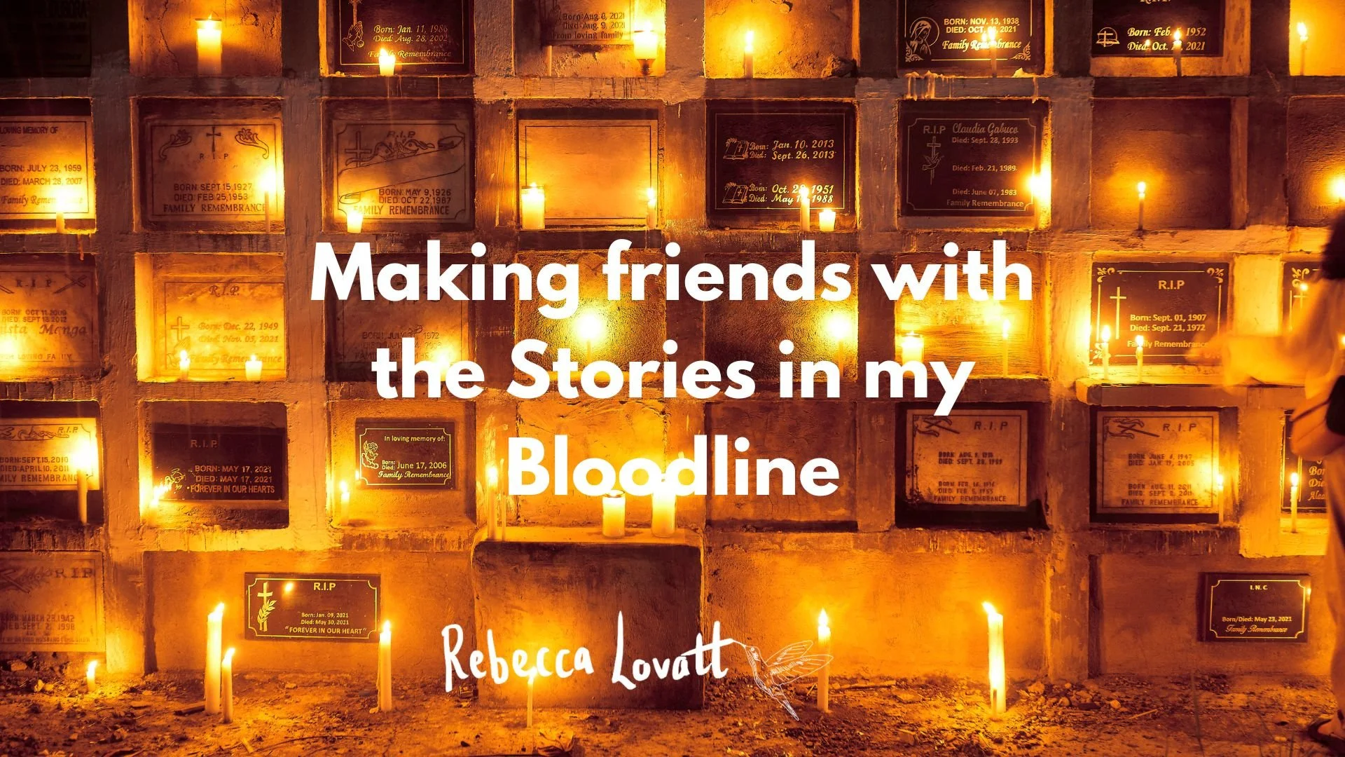 Making Friends with the Stories in your Bloodline (90 minute workshop)