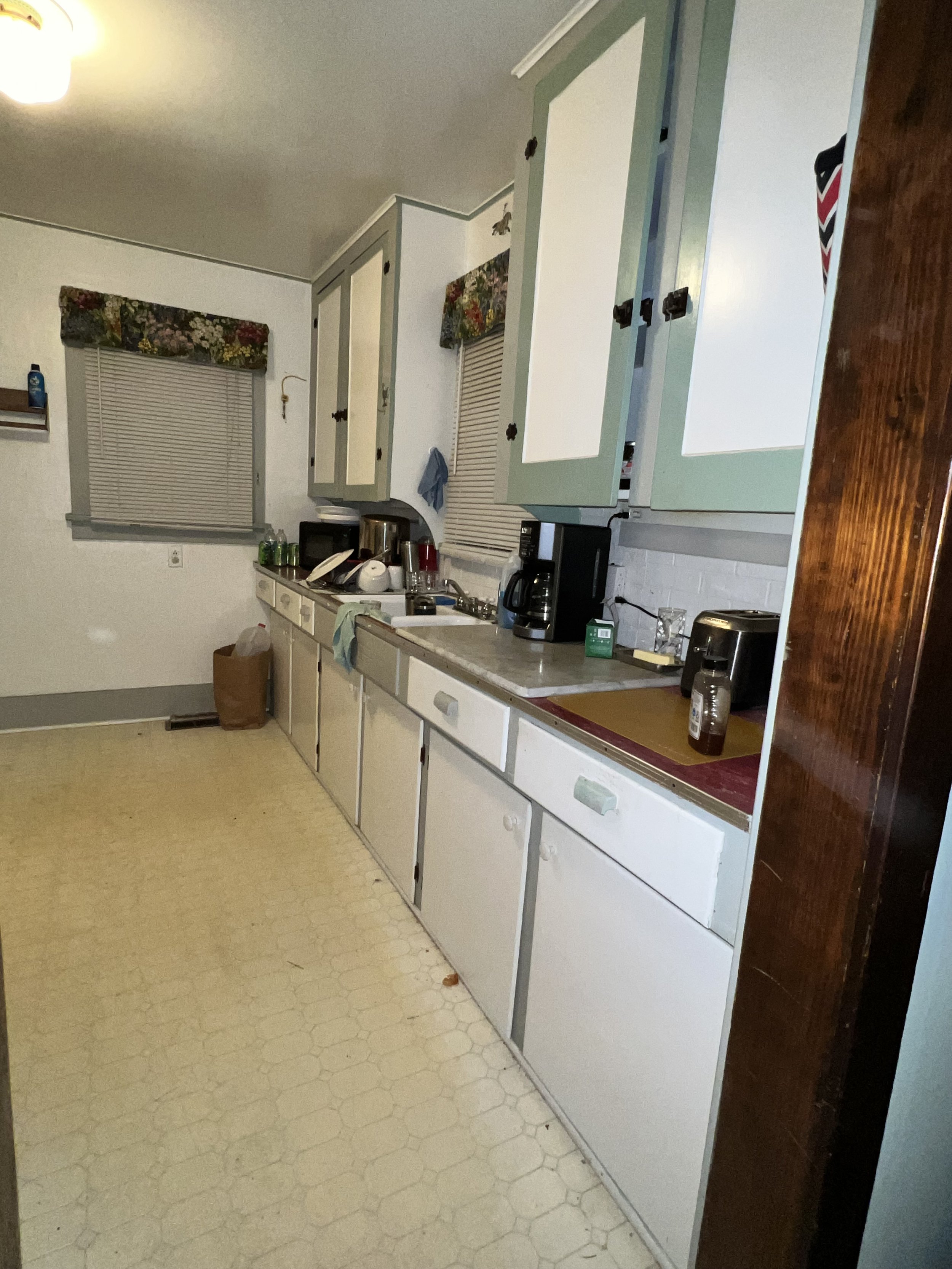 Kitchen before pic -
