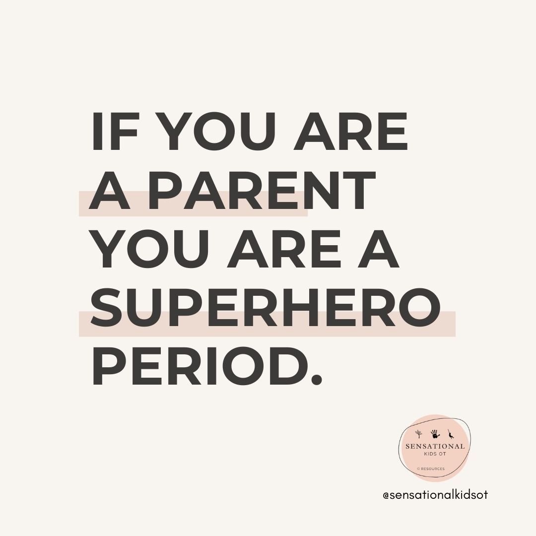 💪To All the Superhero Parents of Sensory Superstars... 💫

If you're a parent of a sensory superhero, you're a superhero yourself. Period. 🦸&zwj;♂️🦸&zwj;♀️ Your endless patience, advocacy, and unconditional love make all the difference in your chi