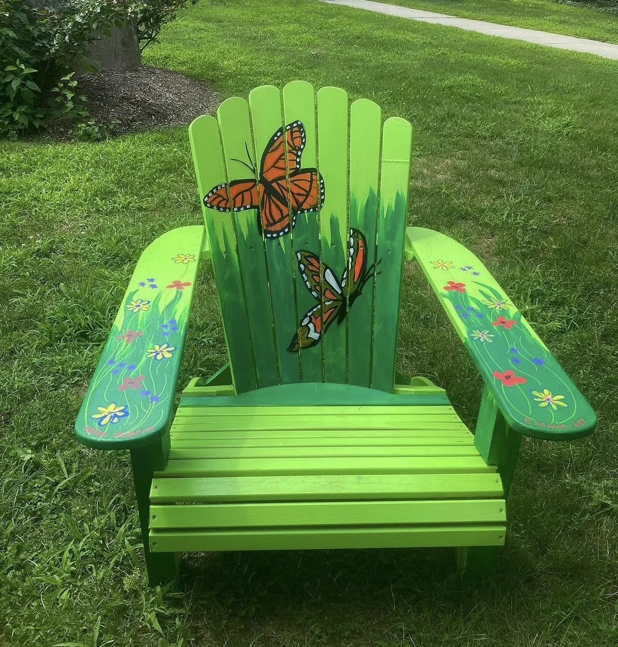 Lawn Chair Commission for The Natick Morse Institute Library, Located in Natick MA, Summer of 2023. 