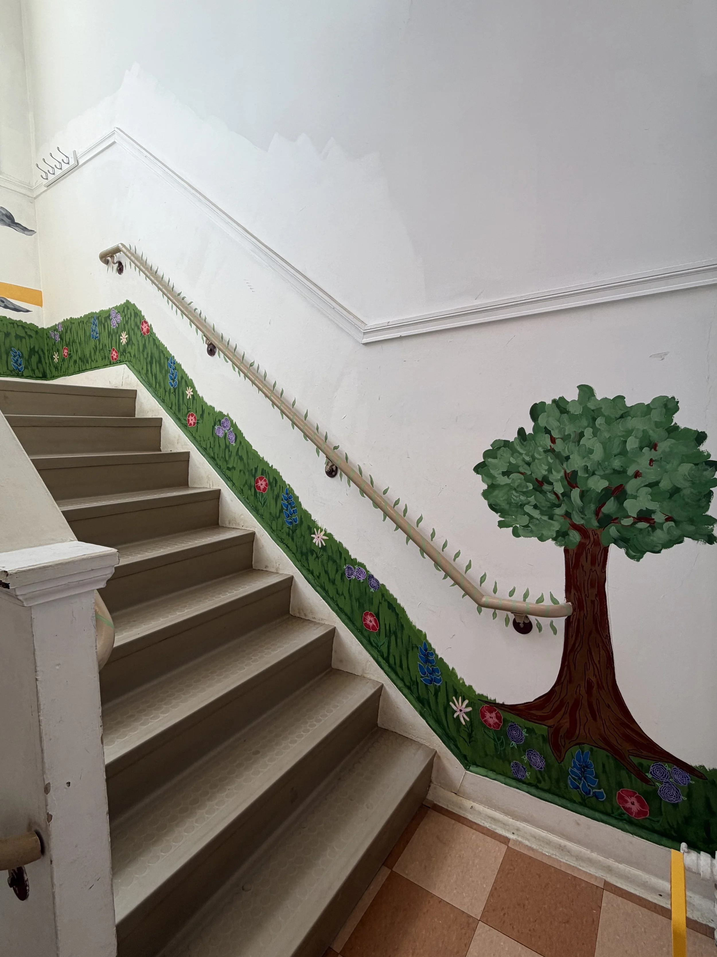 South Union Stairs, Commissioned by Southborough Recreation Department, Located in Southborough MA, September 2026 (Side 1)