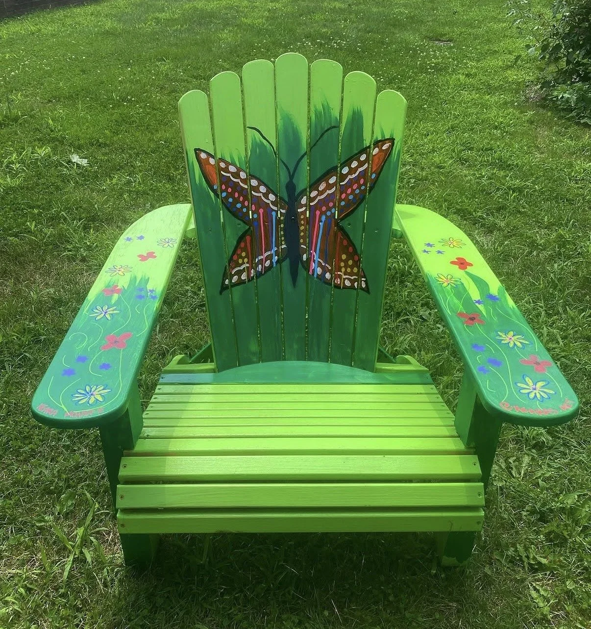Lawn Chair Commission for The Natick Morse Institute Library, Located in Natick MA, Summer of 2023. 