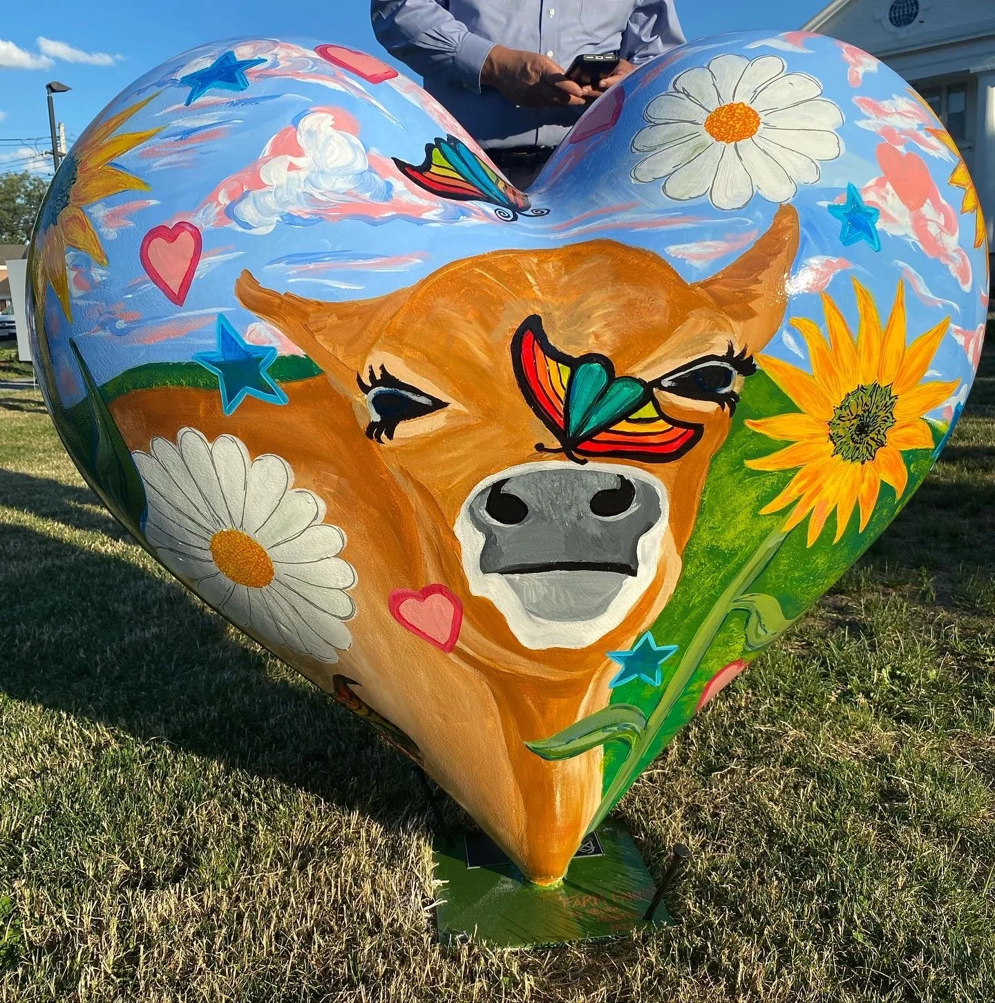"Farm Friends", Many Cultures One Heart Project with the Framingham Cultural Center, Located at Eastleigh Farm in Framingham MA, 2022. (Side 2)