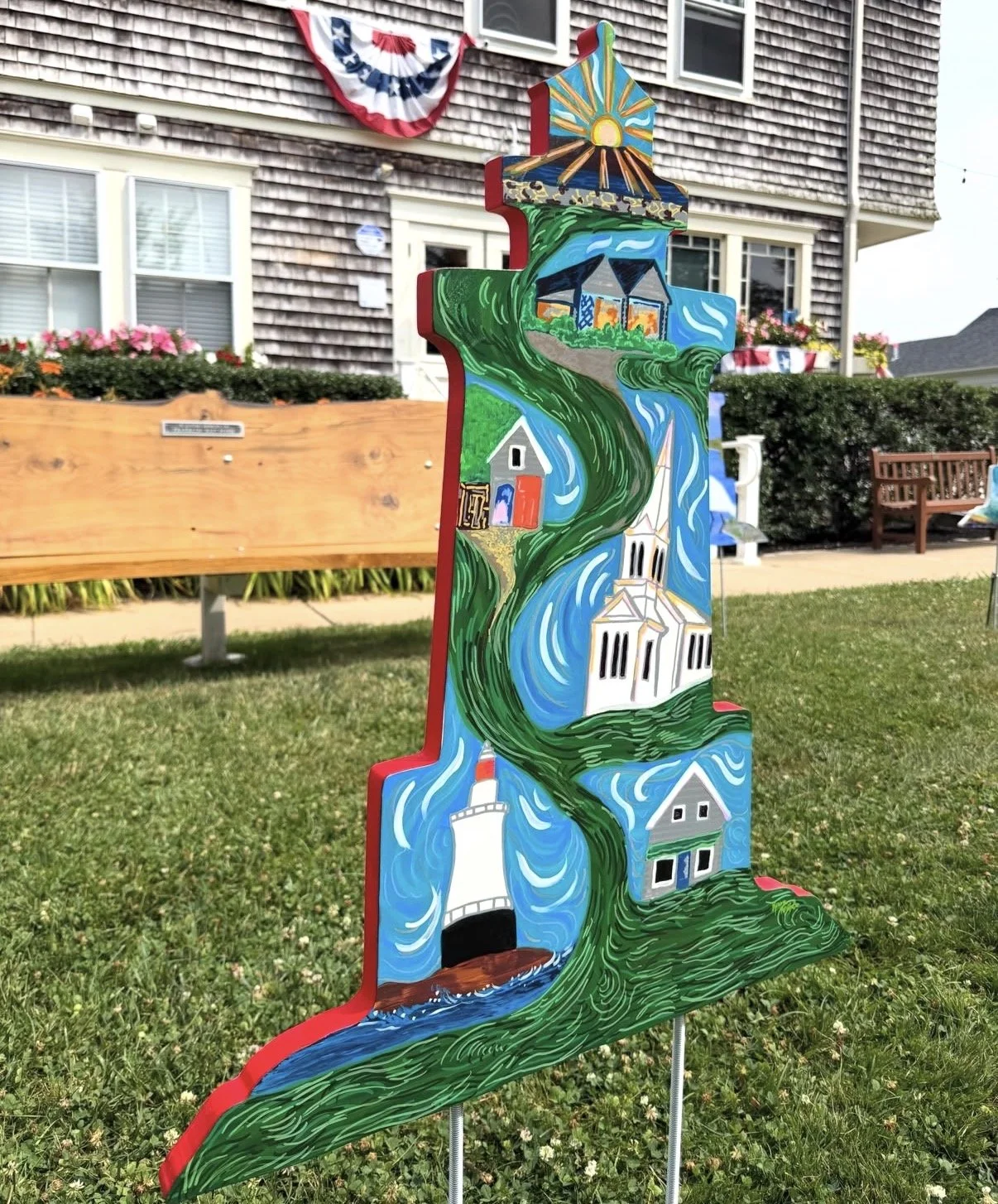 "Lighthouses on the Lawn", Exhibition and Fundraiser with the Little Compton Community Center Annual Summer Show. Located in Little Compton RI, Summer of 2026.